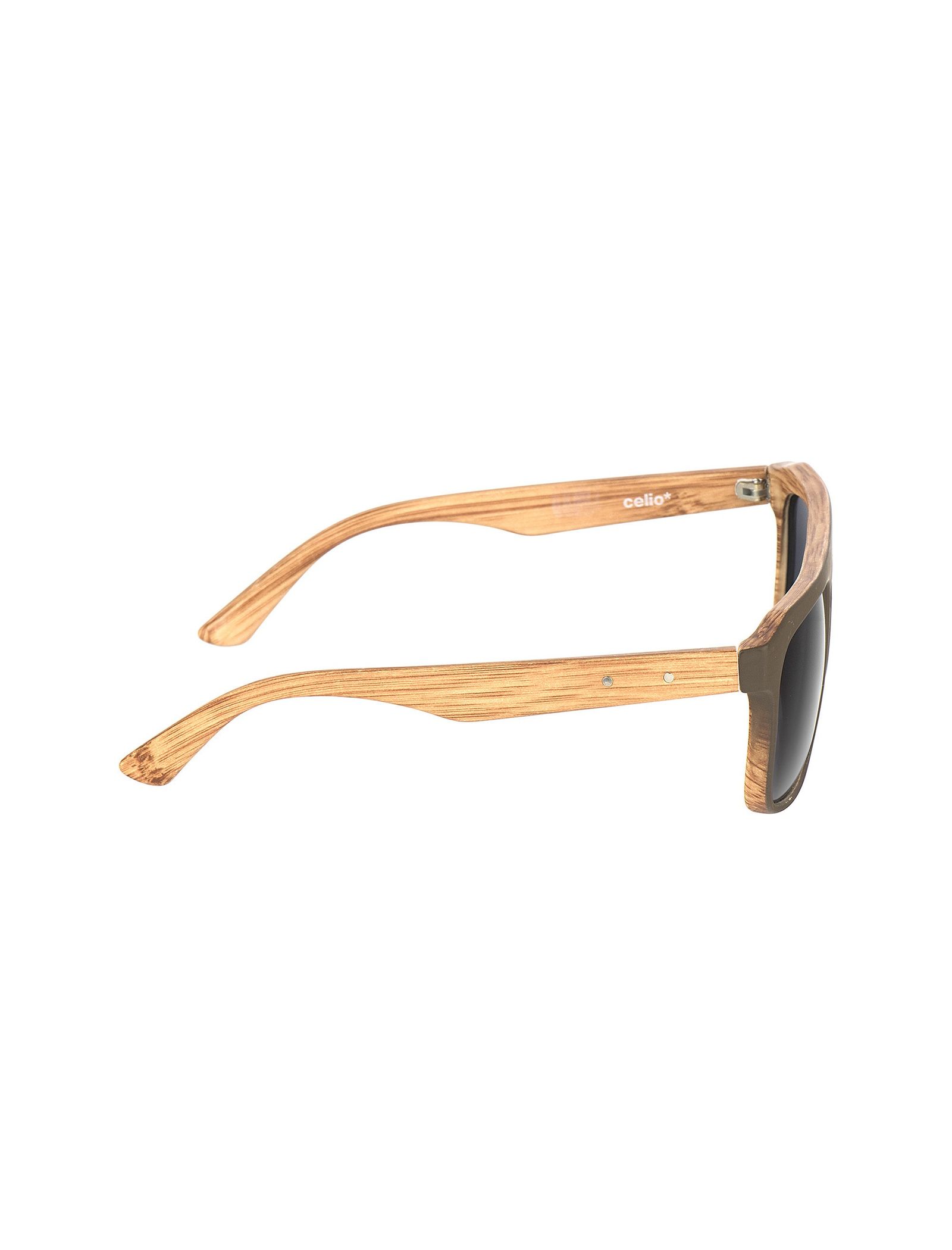 عینک آفتابی مربعی مردانه - سلیو - قهوه اي  - 4