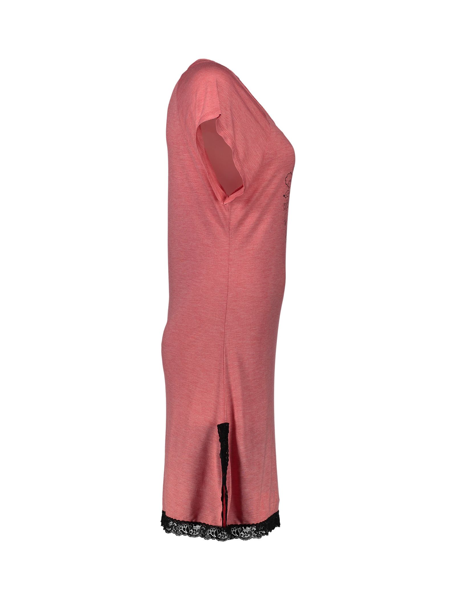 لباس خواب مودال زنانه - گارودی - قرمز صورتي ملانژ - 5