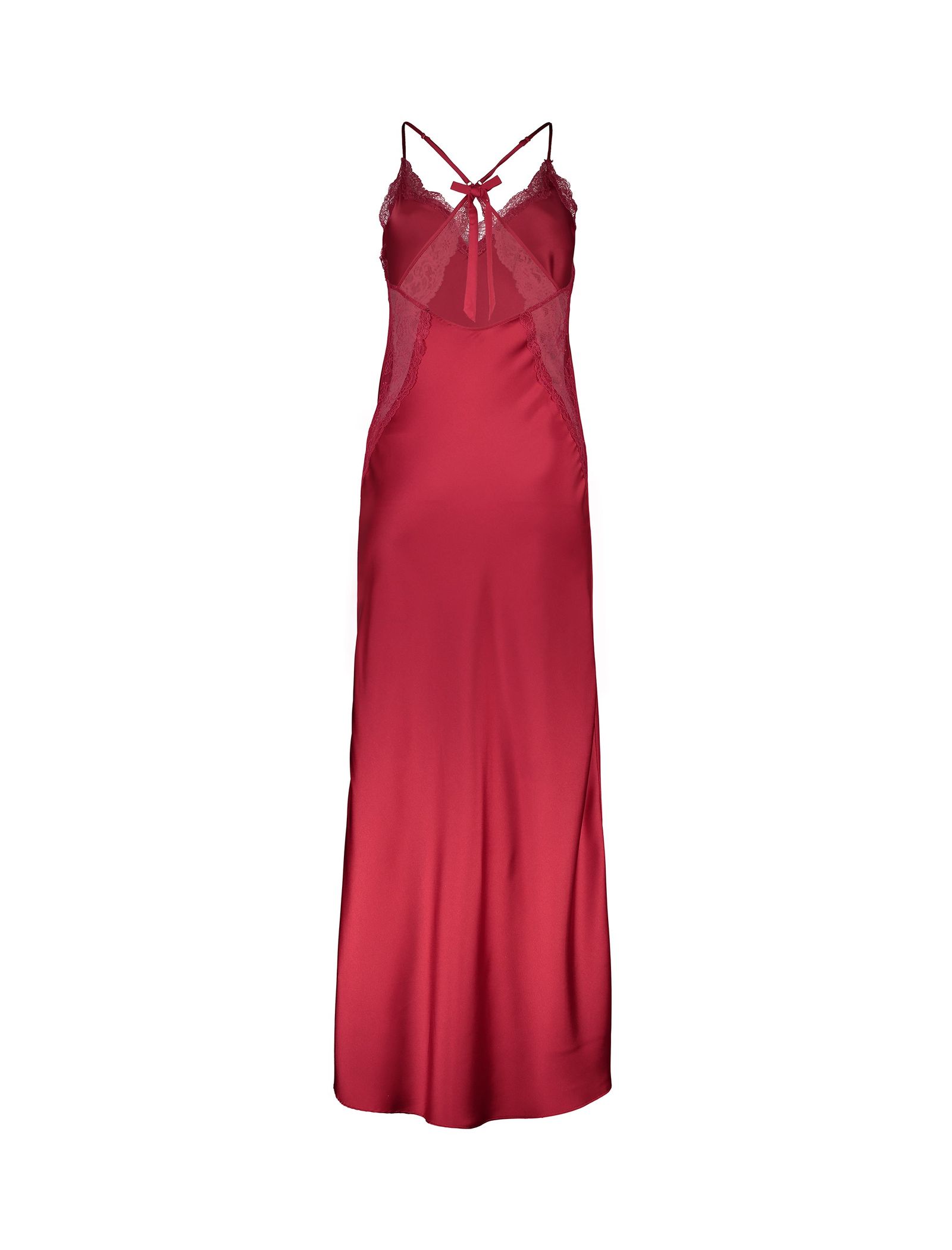 لباس خواب بلند زنانه - اتام - قرمز - 3