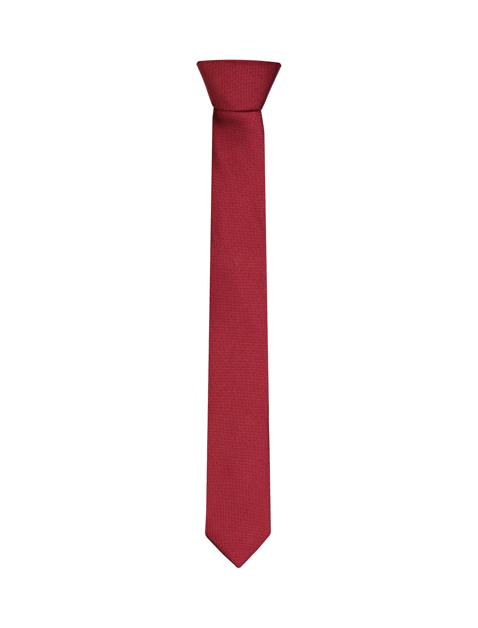 کراوات ابریشمی ساده مردانه - سلیو تک سایز - قرمز - 1