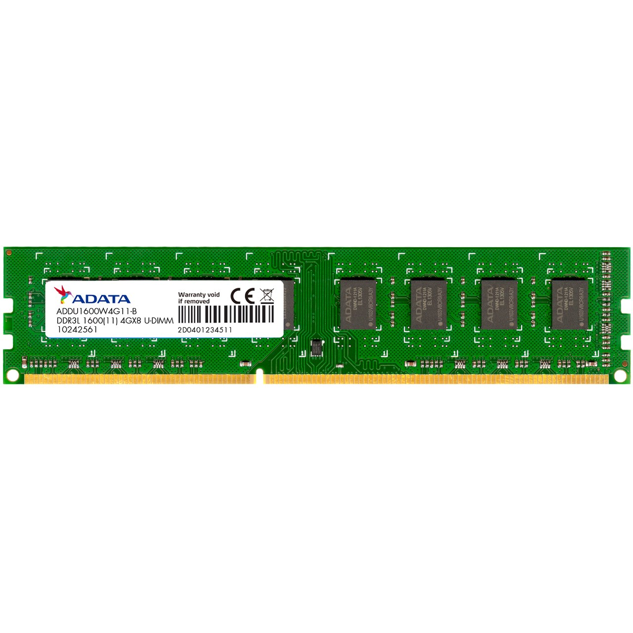 رم دسکتاپ DDR3L تک کاناله 1600 مگاهرتز CL11 ای دیتا مدل Premier ظرفیت 2 گیگابایت