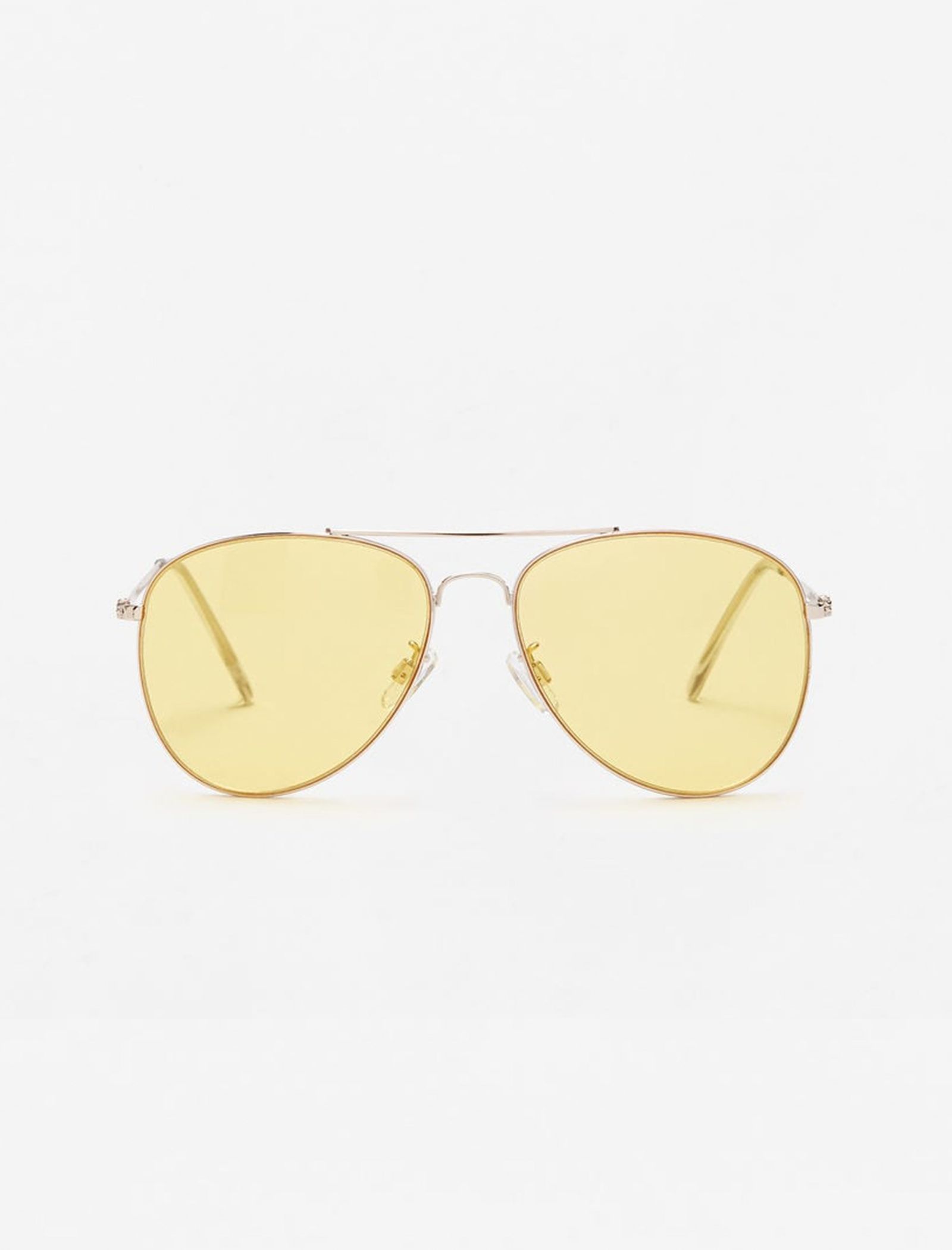 عینک آفتابی خلبانی زنانه - مانگو - طلايي - 2