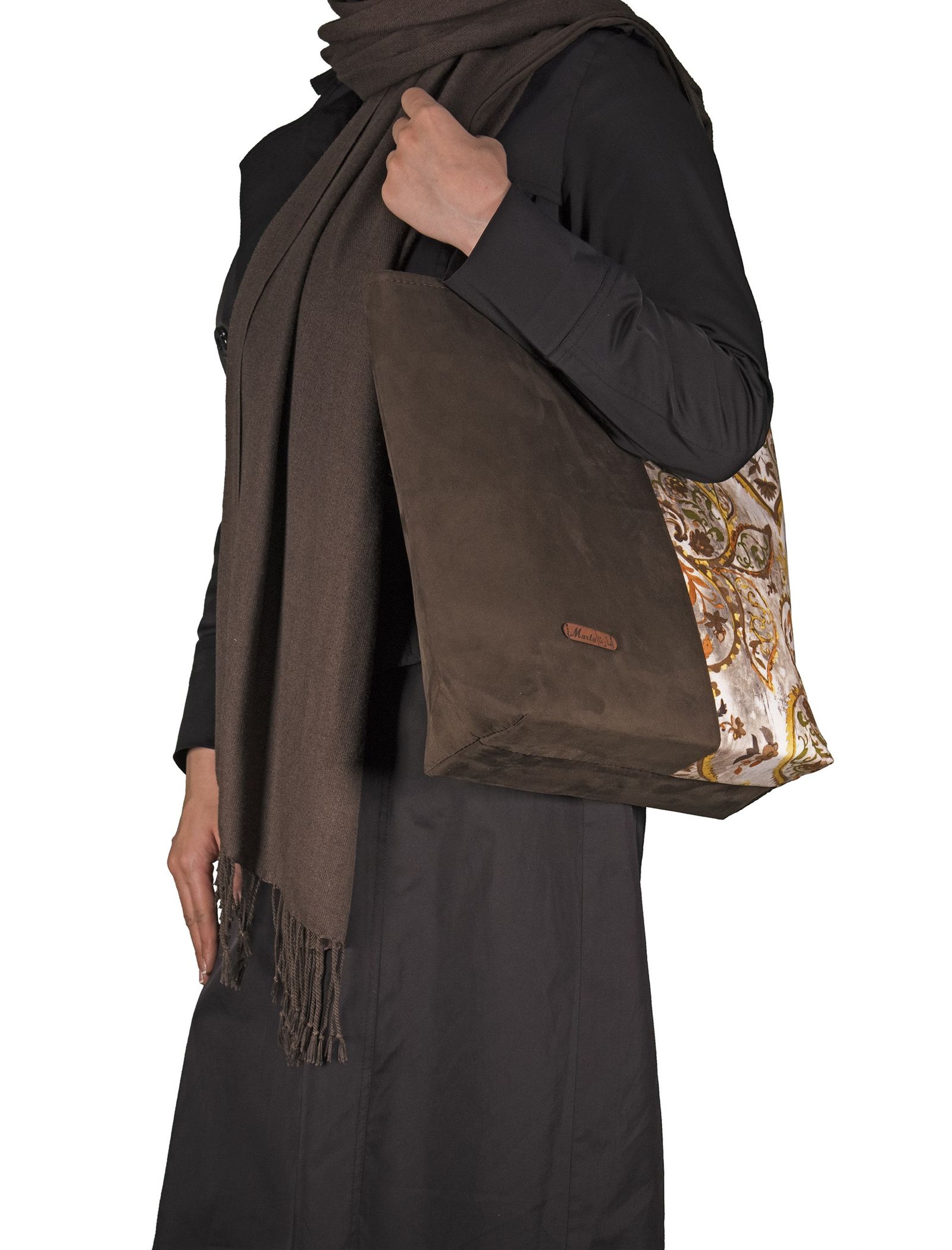 کیف دوشی روزمره زنانه - مارتا - قهوه اي - 8