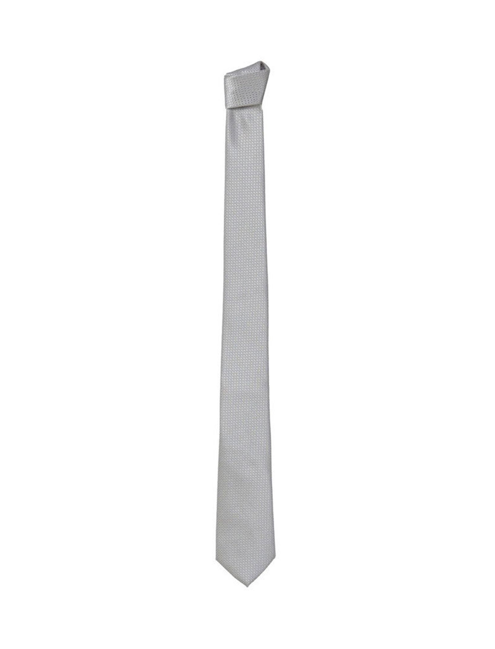 کراوات ساده مردانه - مانگو - طوسي - 1