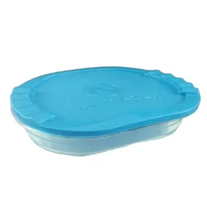 ظرف نگهدارنده با بدنه شیشه ای نوری تازه مدل 400 مناسب برای قرار دادن در یخچال و مایکروویو و فر 