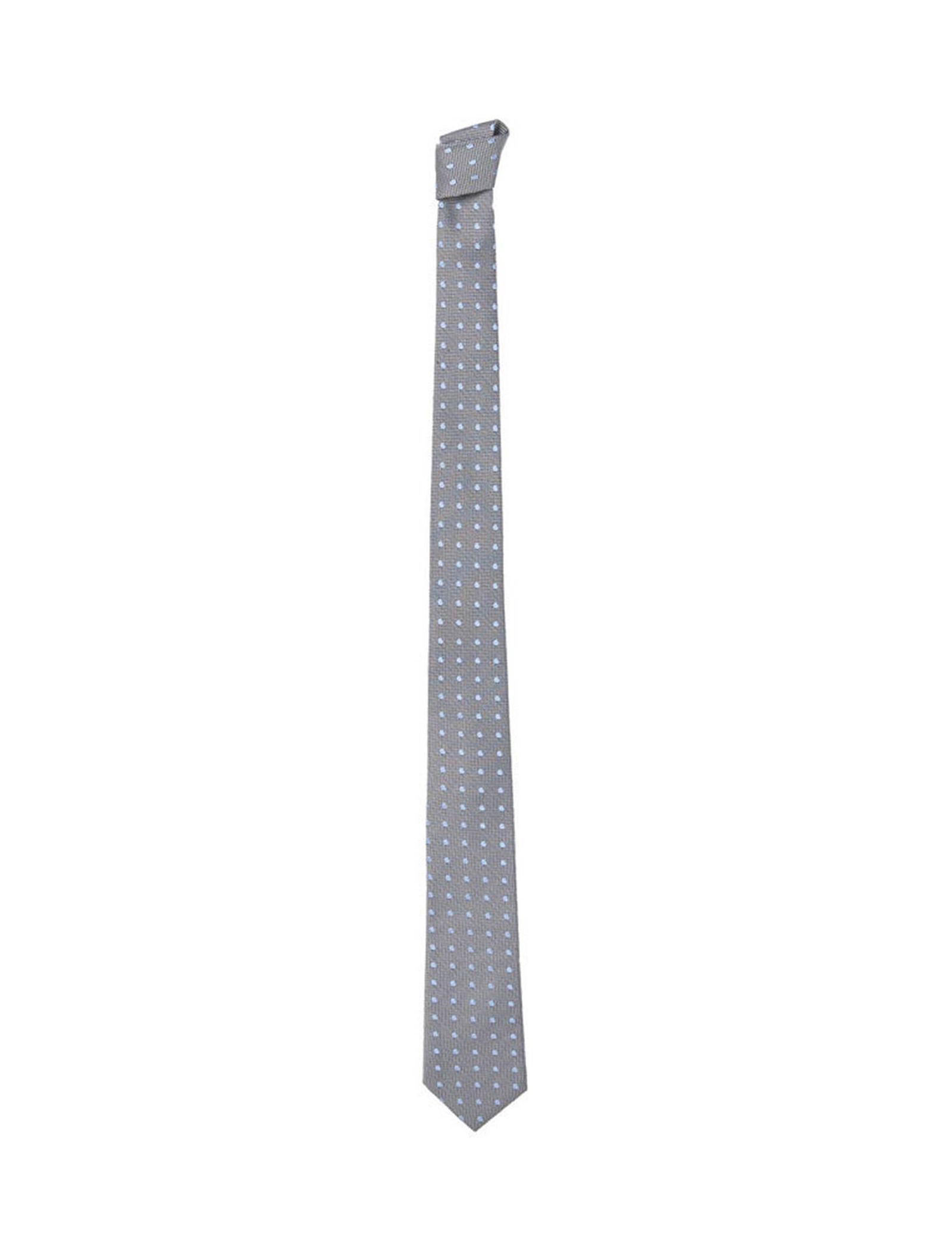 کراوات ابریشم طرح دار مردانه - مانگو - سرمه اي  - 1