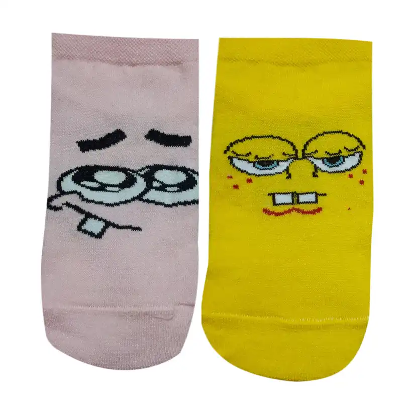 جوراب بچگانه تن پوش هنگامه مدل باب اسفنجی و پاتریک