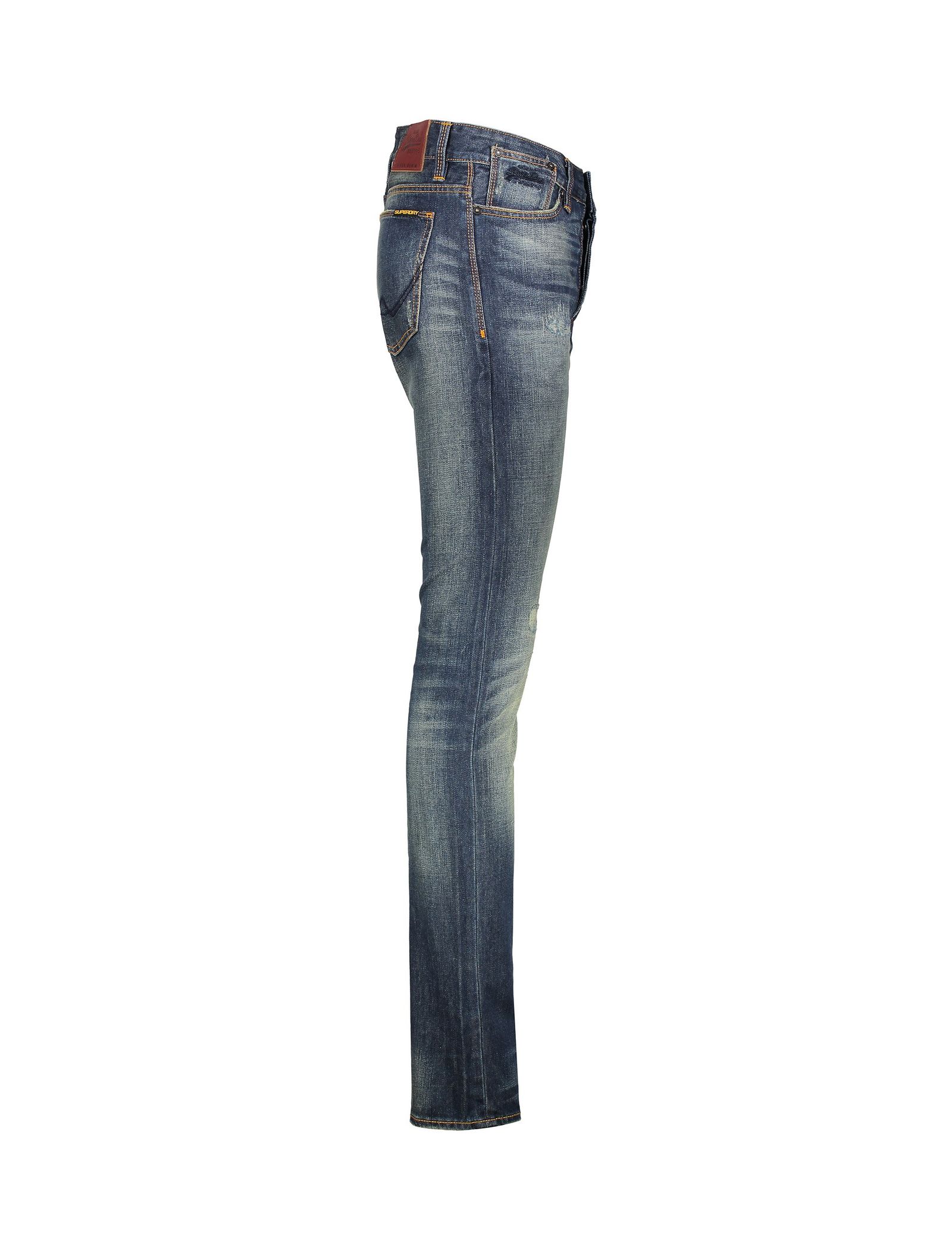 شلوار جین خمره ای مردانه Biker Tapered Jeans - سوپردرای - آبي تيره - 4
