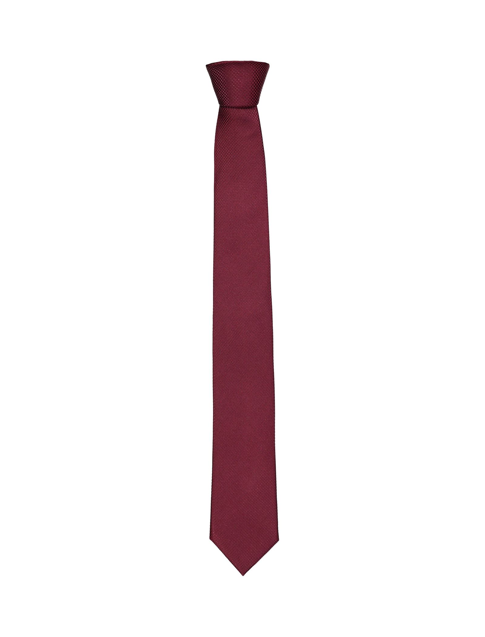 کراوات ابریشم ساده مردانه - جک اند جونز - زرشکي - 1