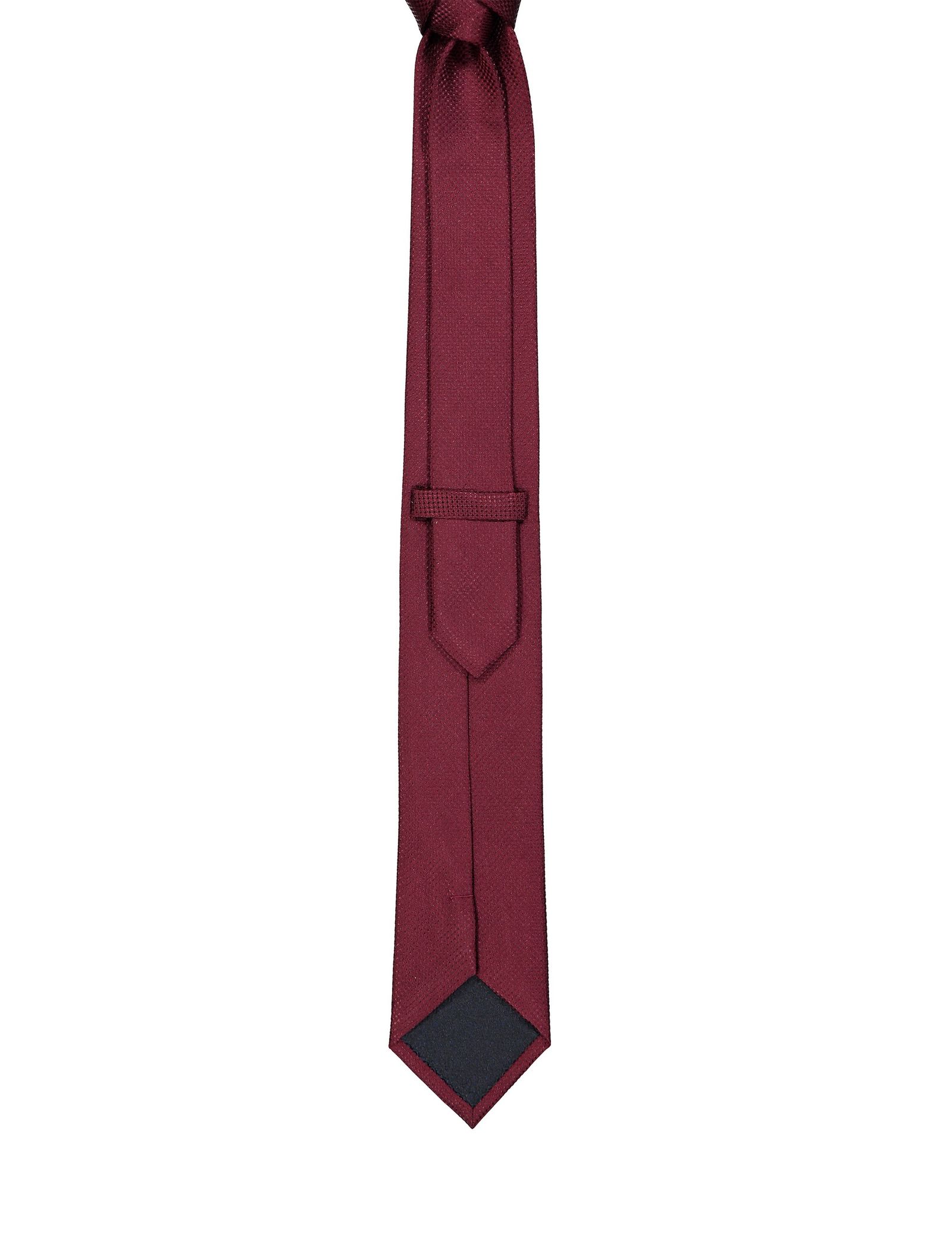 کراوات ابریشم ساده مردانه - جک اند جونز - زرشکي - 3