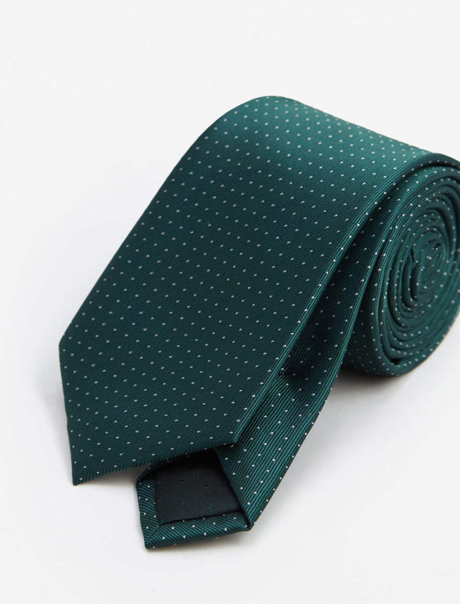 کراوات طرح دار مردانه - مانگو - سبز - 3