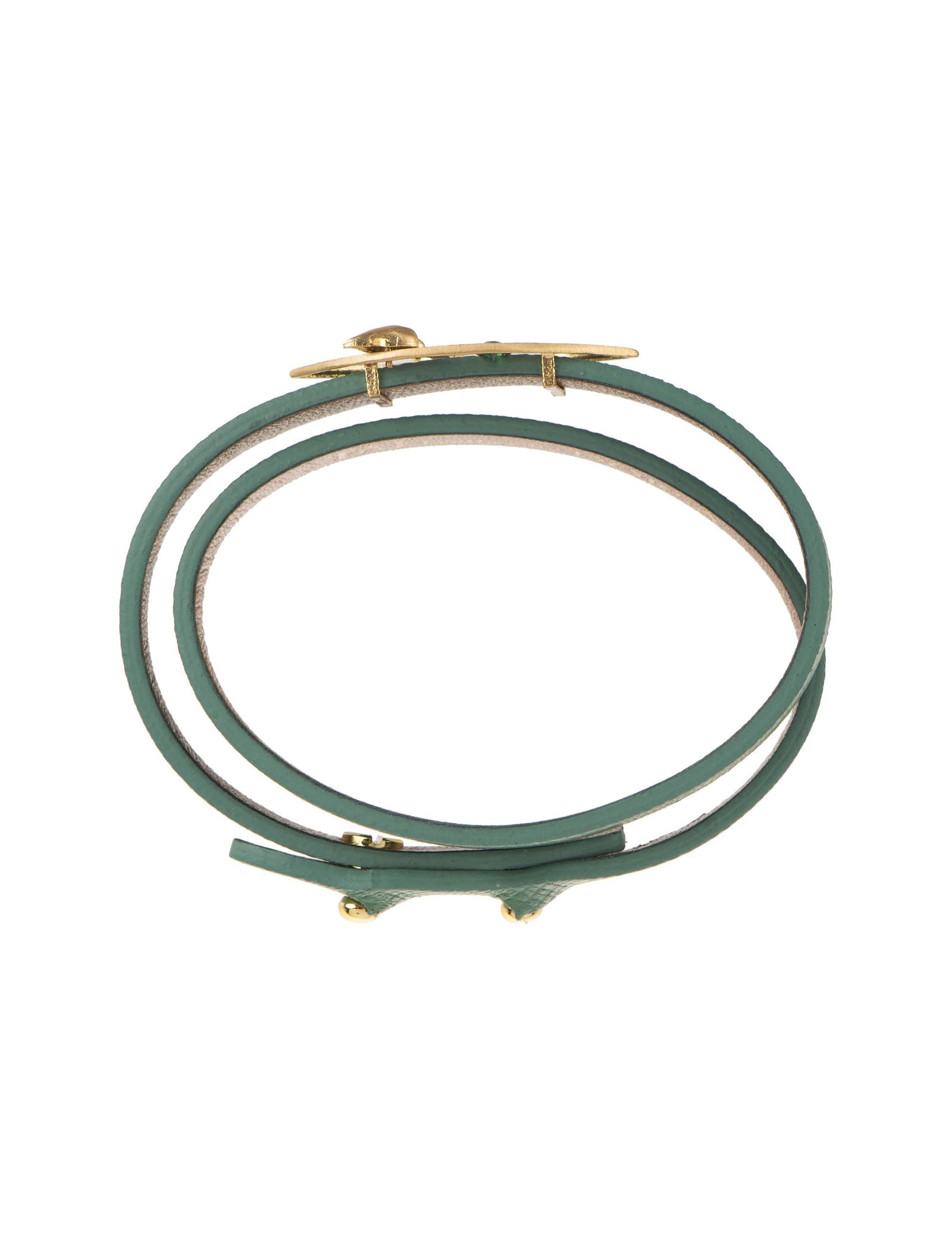 دستبند طلا زنانه - درسا - سبز آبي - 5
