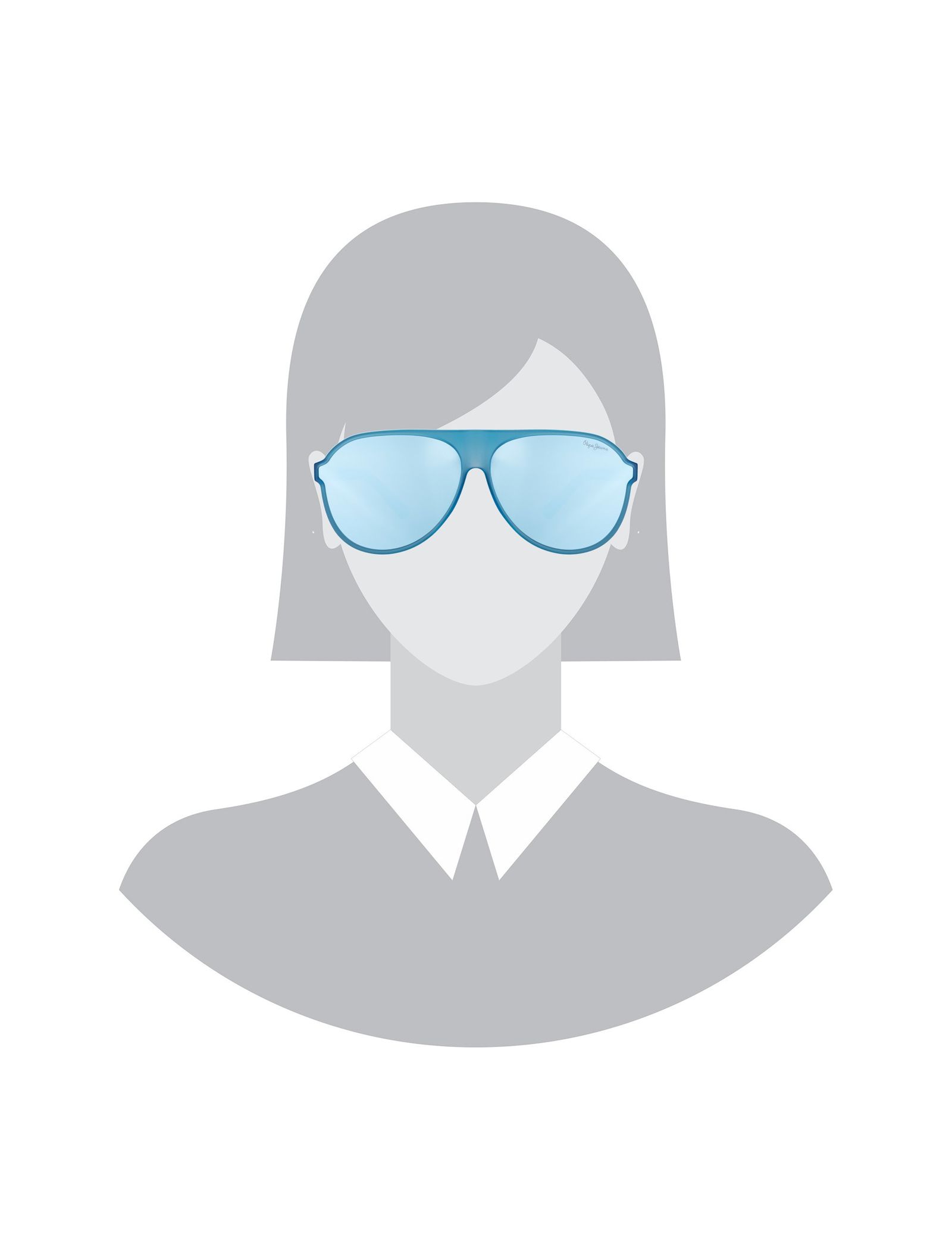 عینک آفتابی خلبانی زنانه - پپه جینز - آبي روشن - 6