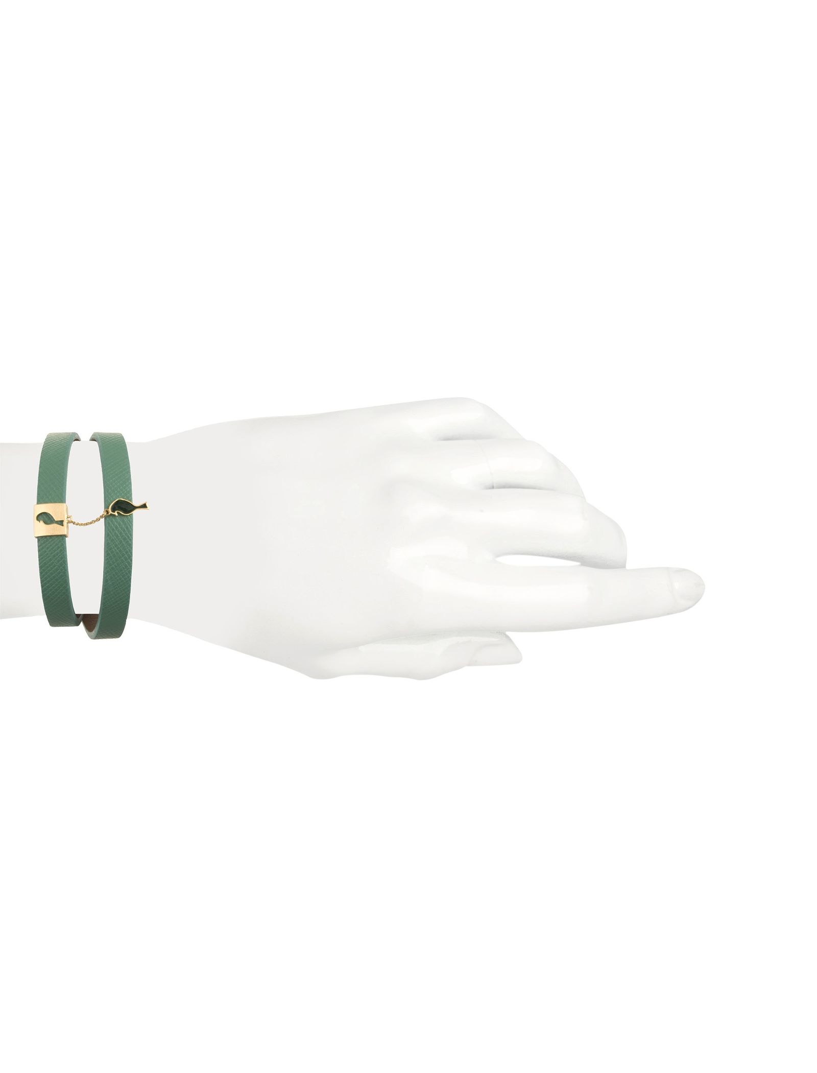 دستبند طلا زنانه - درسا - سبز آبي - 6