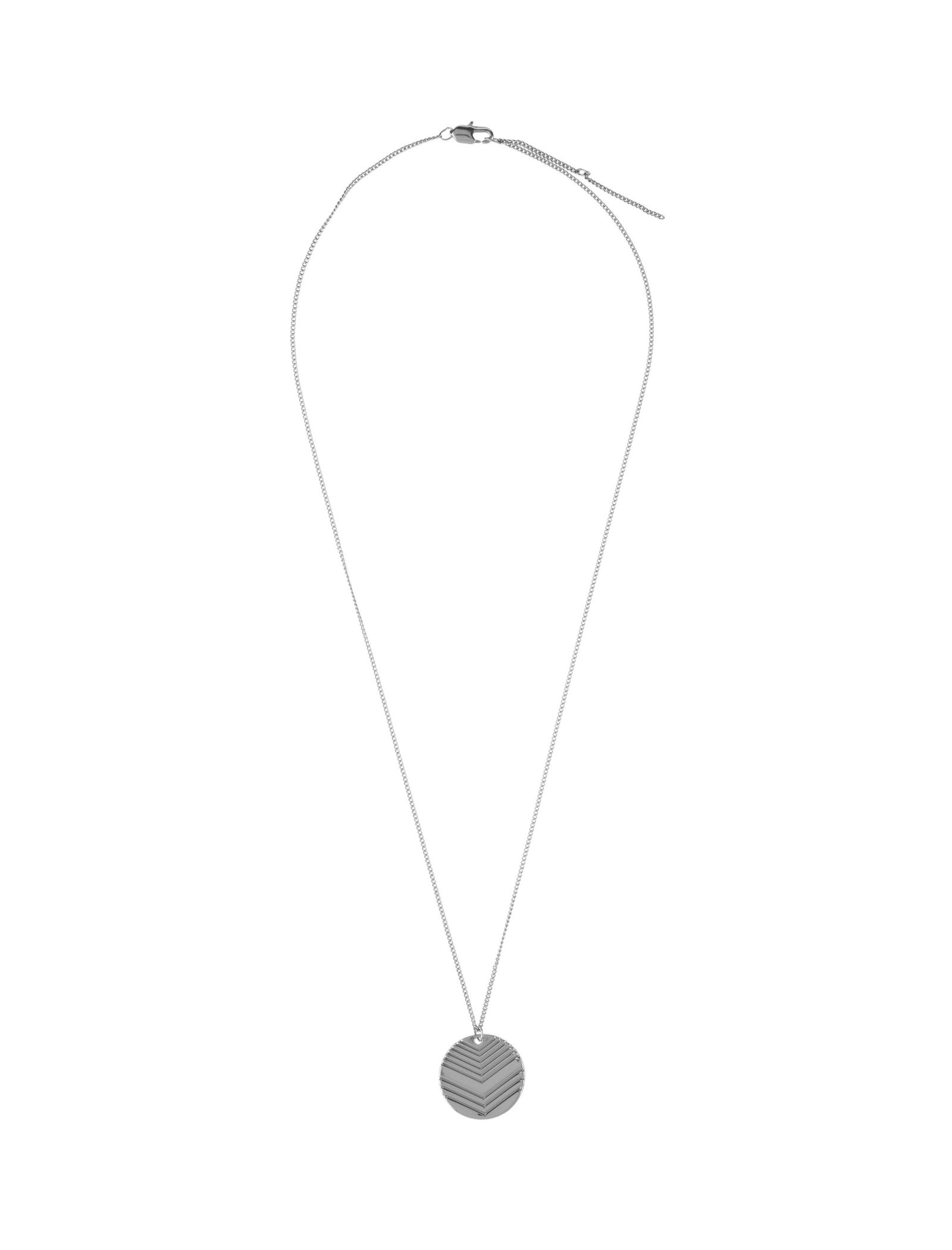 گردنبند زنجیری زنانه - پی سز تک سایز - نقره اي - 2