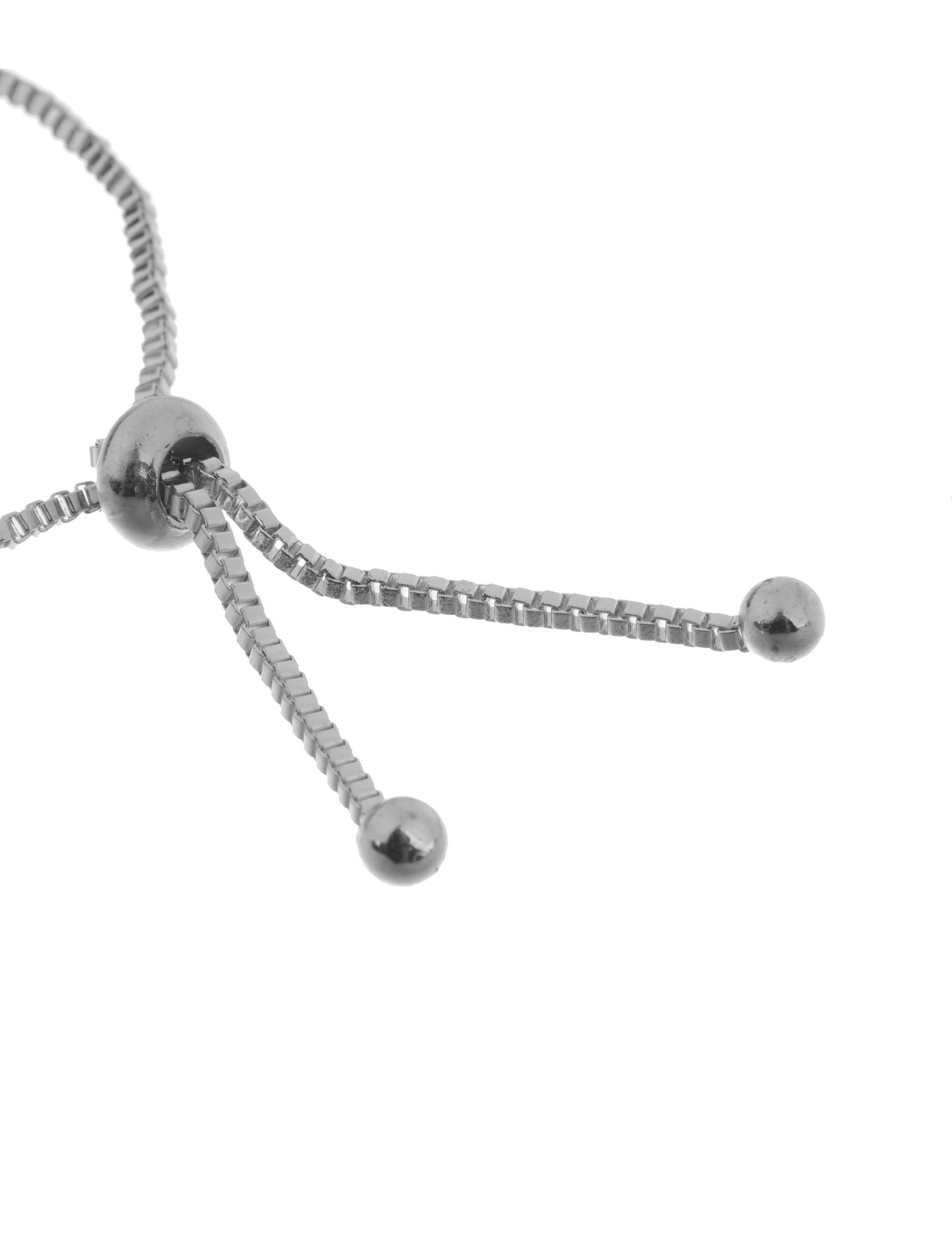 دستبند زنجیری زنانه - کوییز - نقره اي - 4