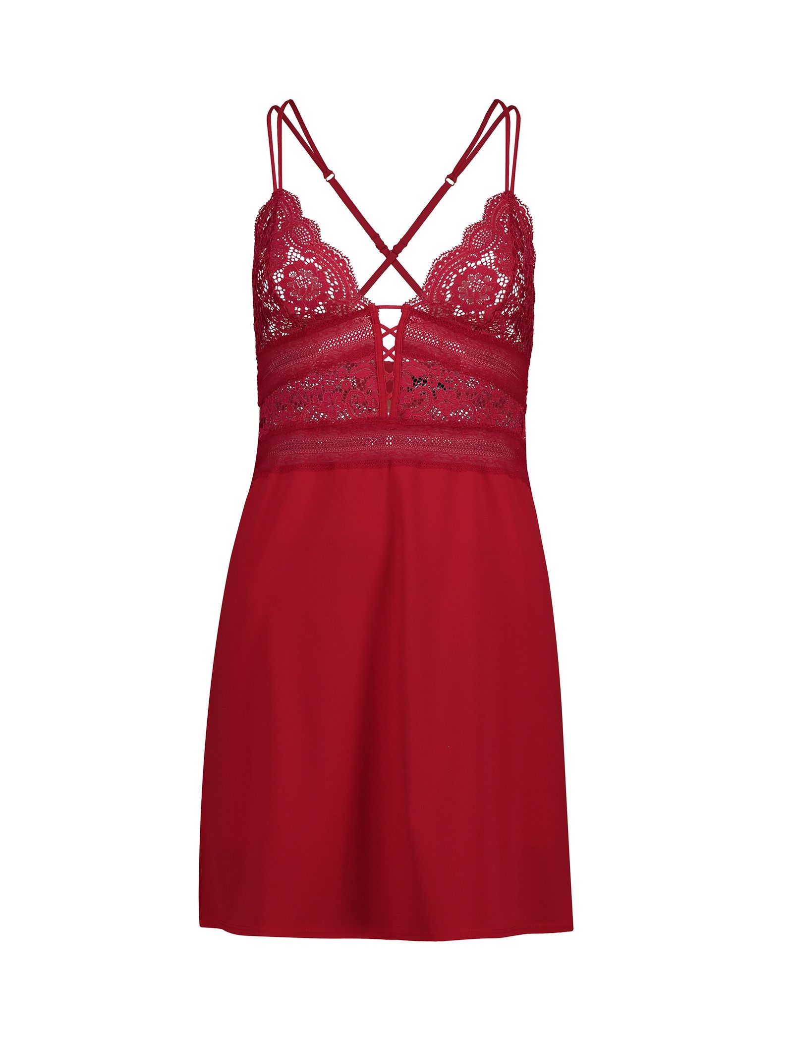 لباس خواب یک تکه زنانه - اتام - قرمز - 2