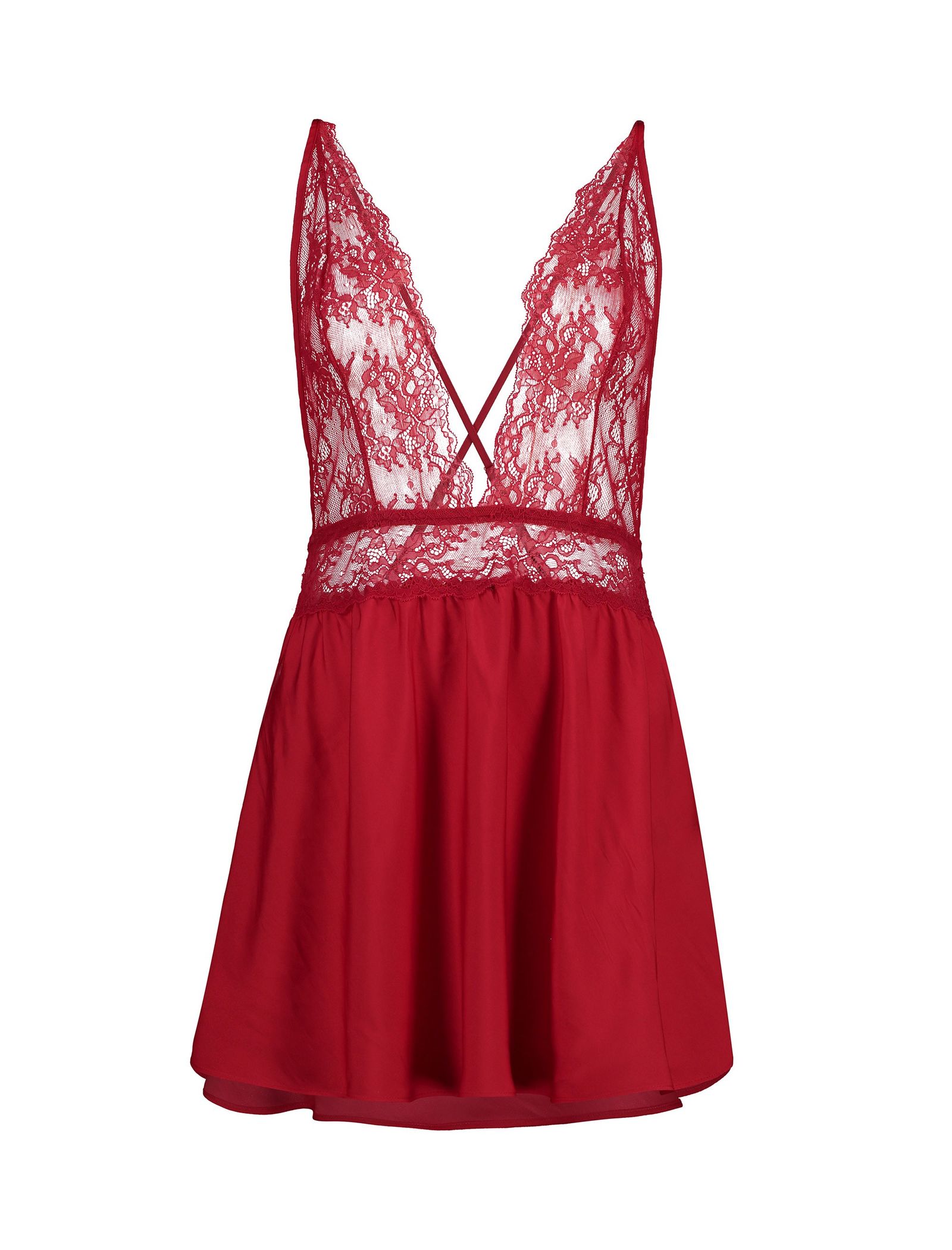 لباس خواب یک تکه زنانه - اتام - قرمز - 1