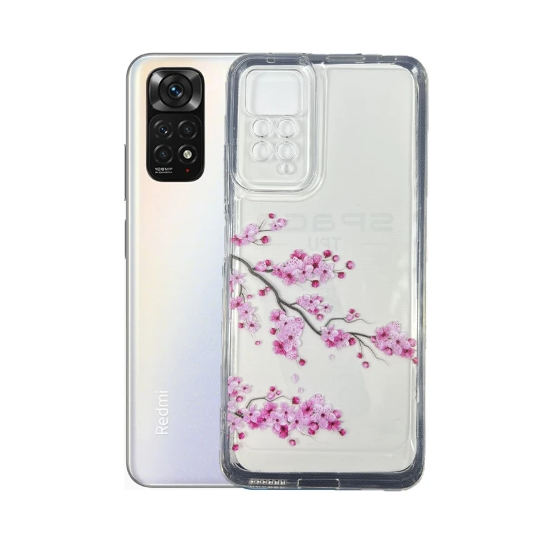 کاور طرح شکوفه گیلاس مناسب برای گوشی موبایل شیائومی Redmi Note 11 4g