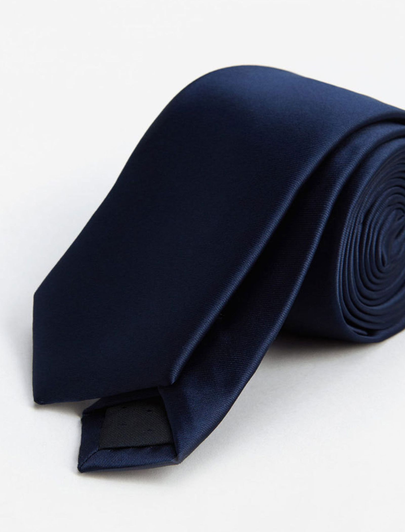 کراوات ساده مردانه - مانگو - سرمه اي - 3
