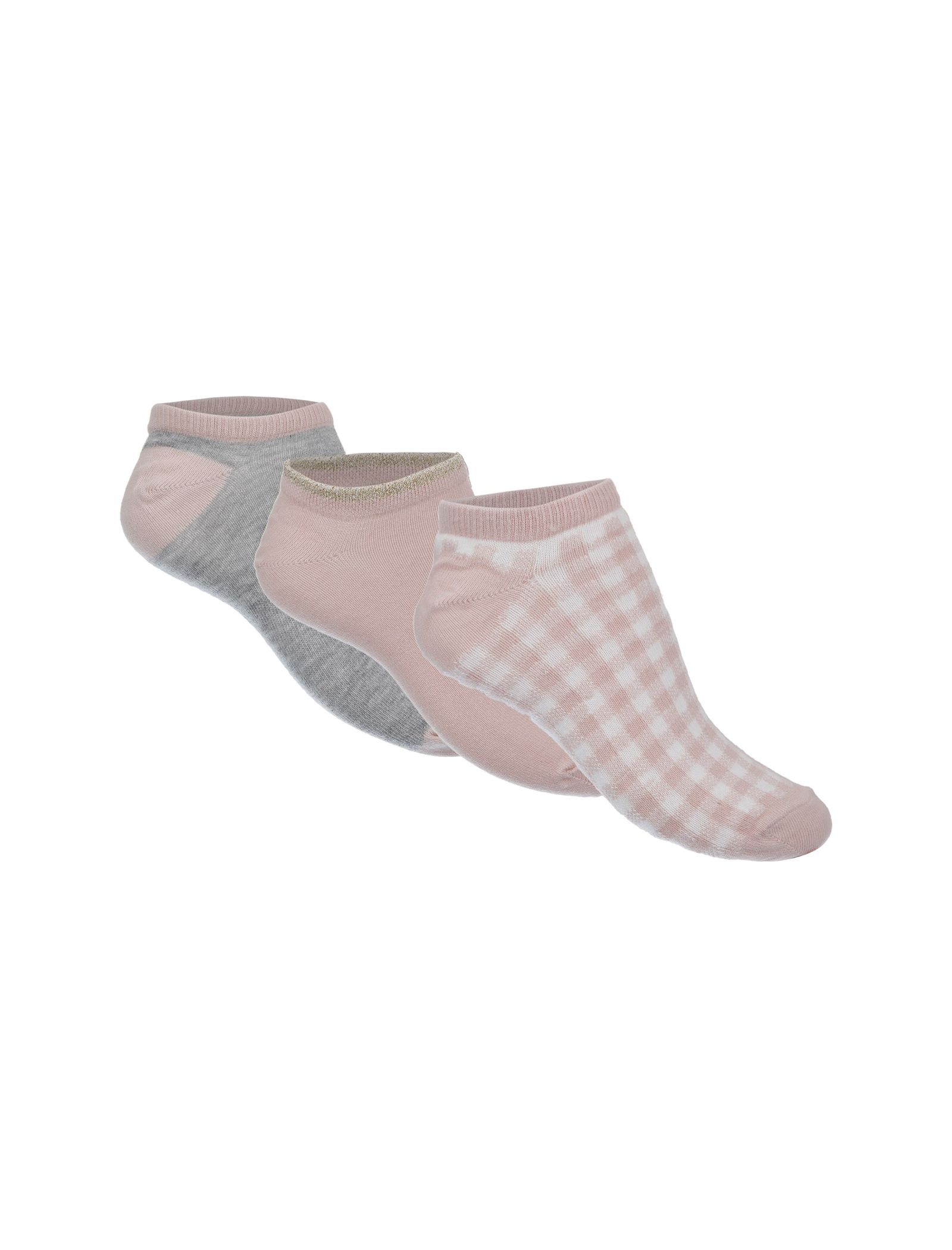 جوراب نخی بدون ساق زنانه بسته 3 عددی - مادام کوکو - سرمه اي/مشکي - 6