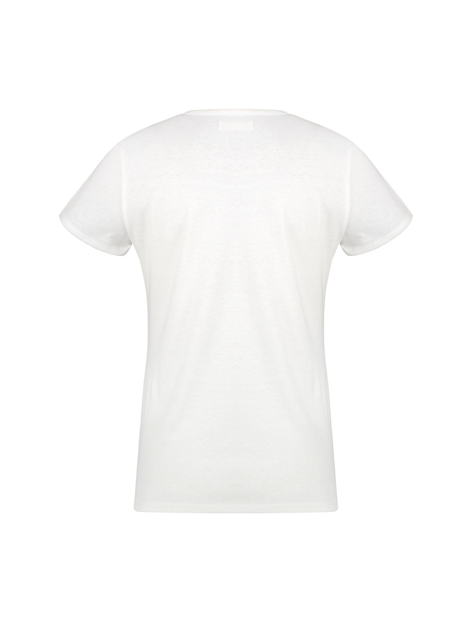 تی شرت راحتی آستین کوتاه زنانه - اتام - سفيد  - 3