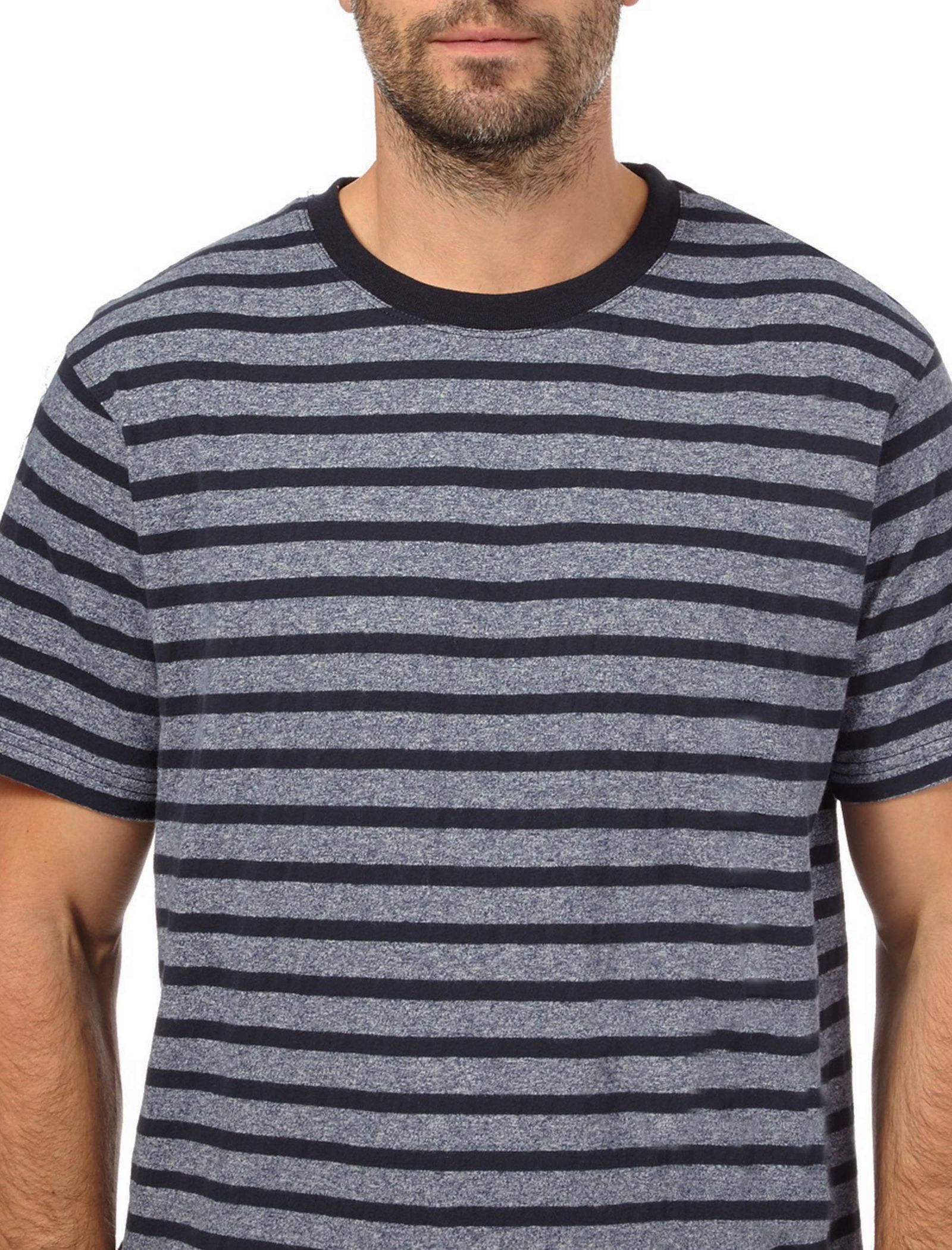 تی شرت و شلوارک راحتی نخی مردانه - مین نیو اینگلند - سرمه اي       - 12