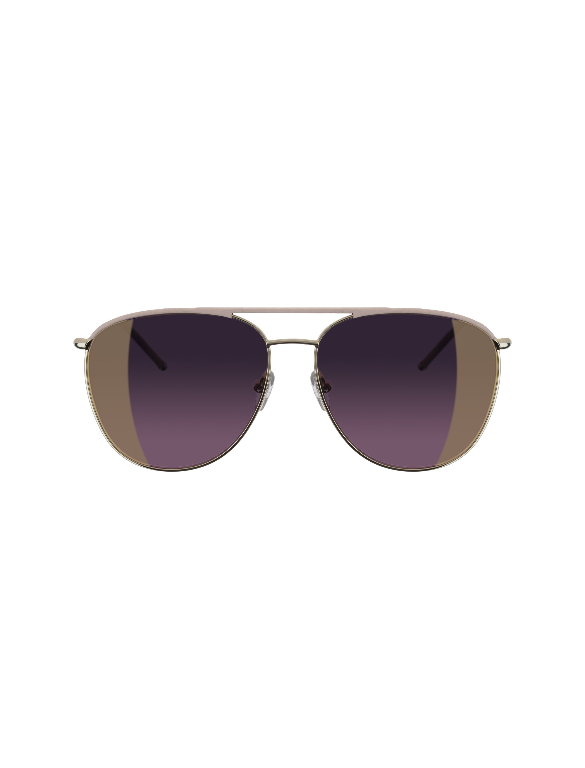 عینک آفتابی خلبانی زنانه - تد بیکر - طلايي و صورتي - 2