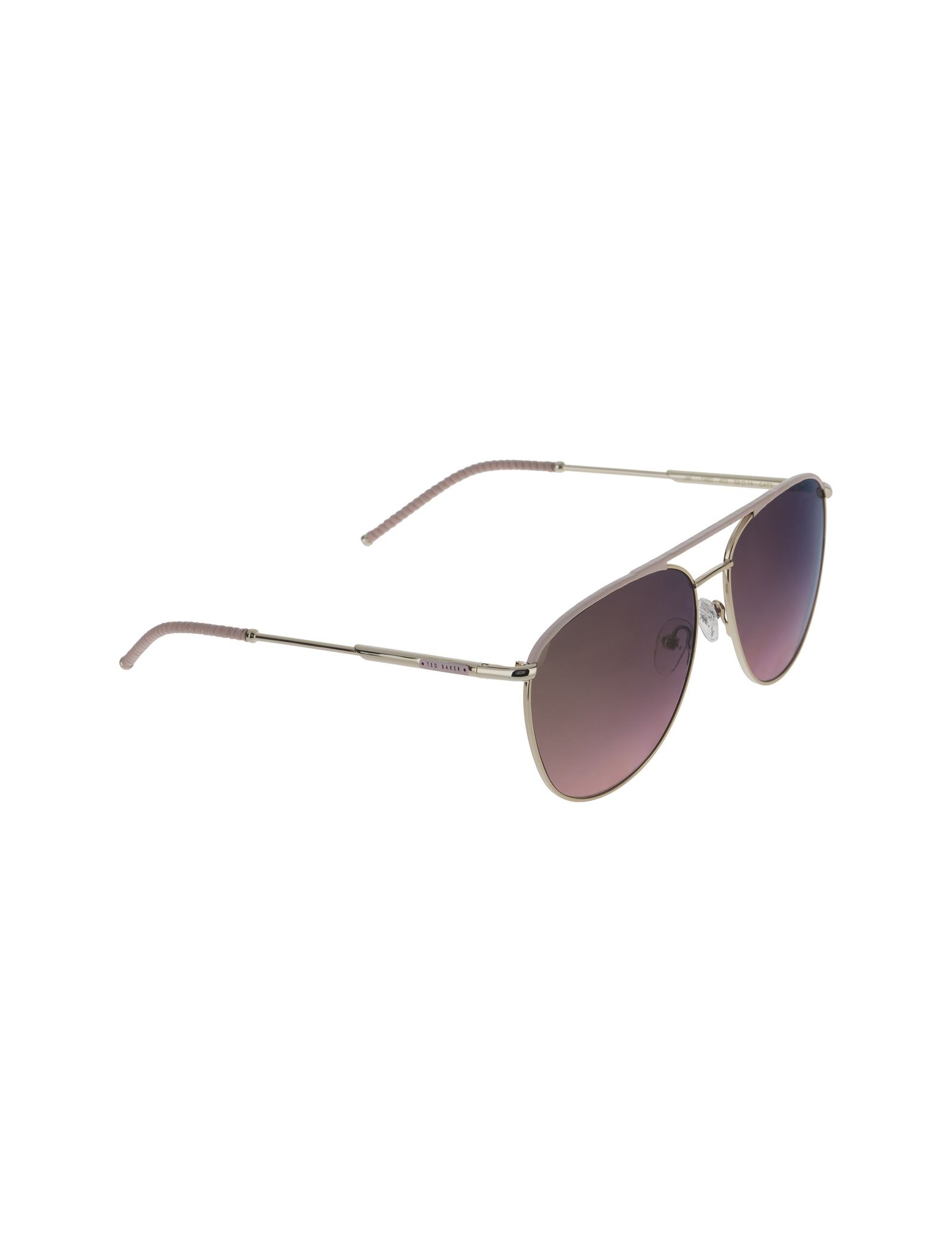عینک آفتابی خلبانی زنانه - تد بیکر - طلايي و صورتي - 3