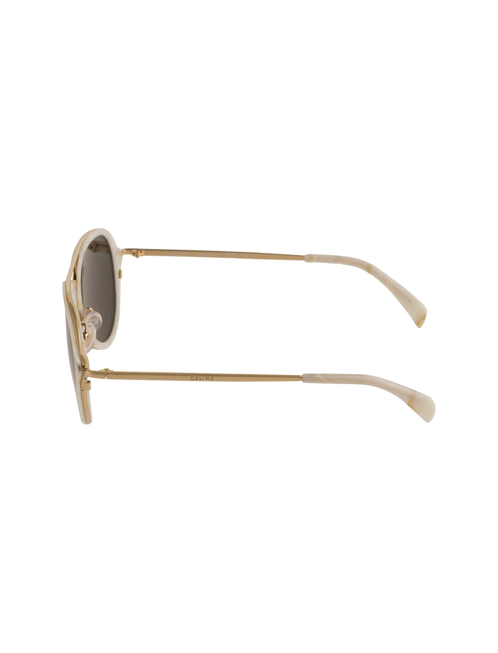 عینک آفتابی خلبانی بزرگسال - سلین - سفيد و طلايي - 4
