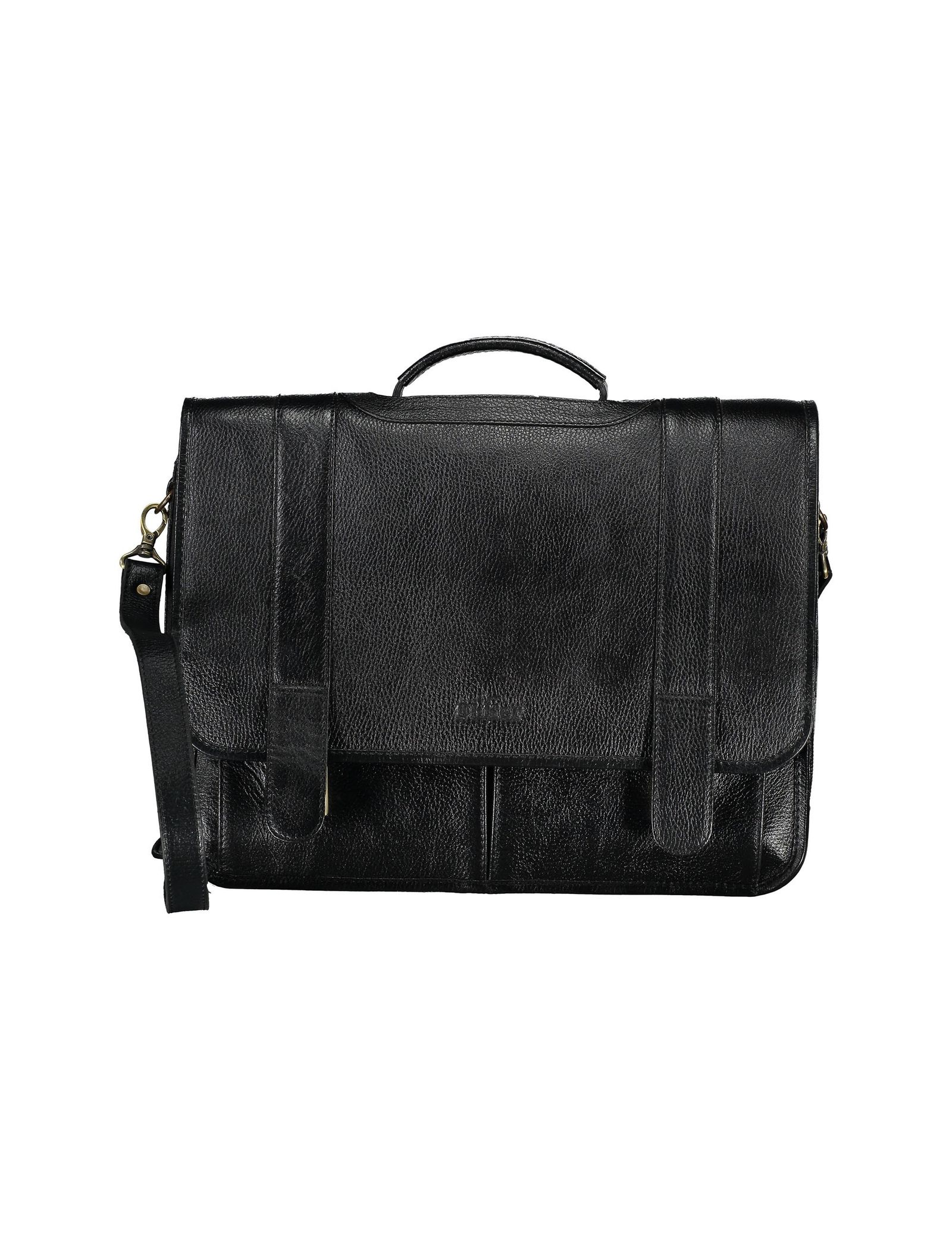 کیف دستی چرم اداری مردانه - شیفر - مشکي - 4