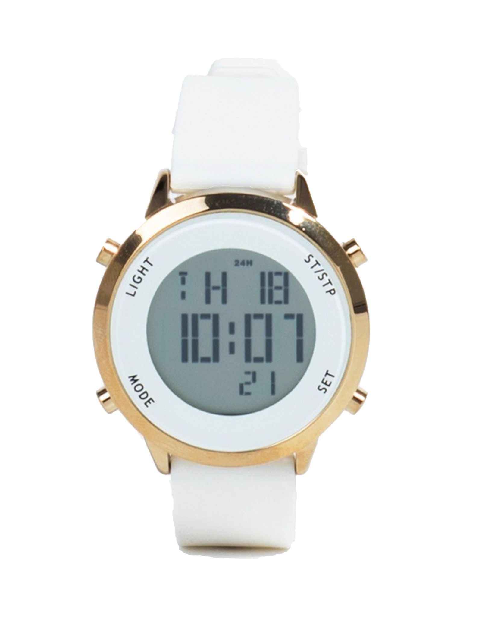 ساعت مچی دیجیتال زنانه پارفوا مدل 150356BR_M - سفيد - 1
