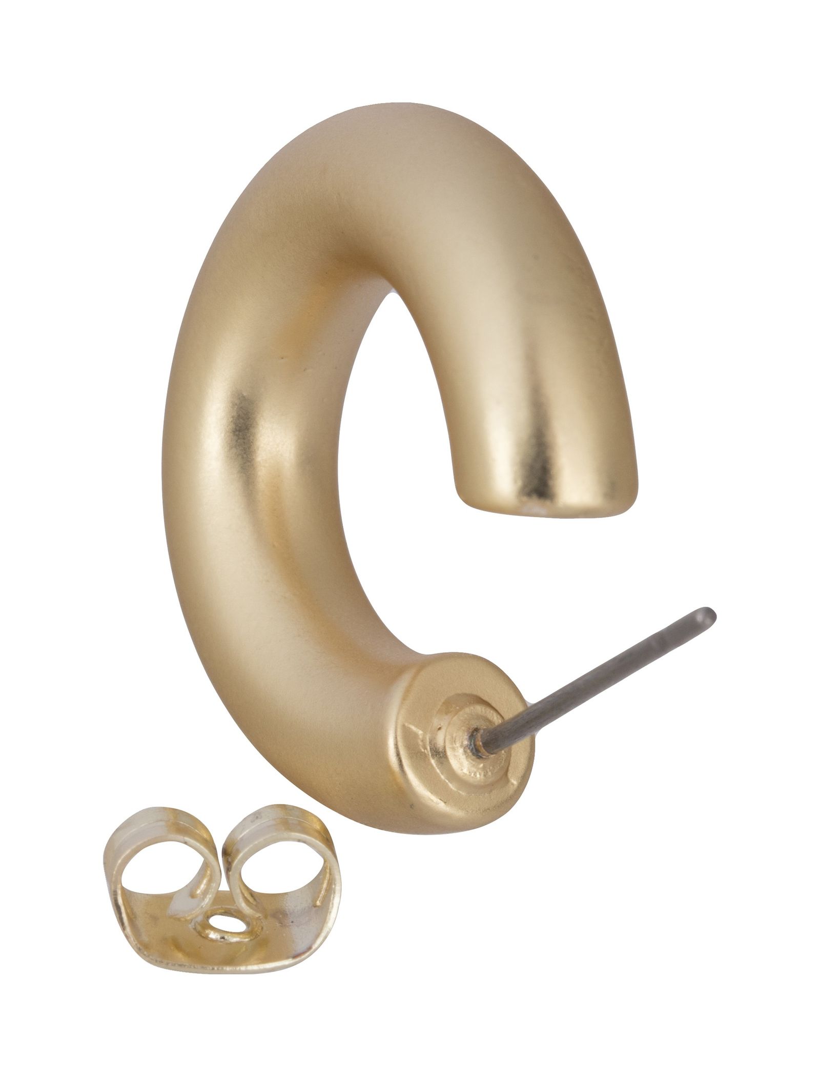 گوشواره حلقه ای زنانه - پی سز تک سایز - طلايي - 4