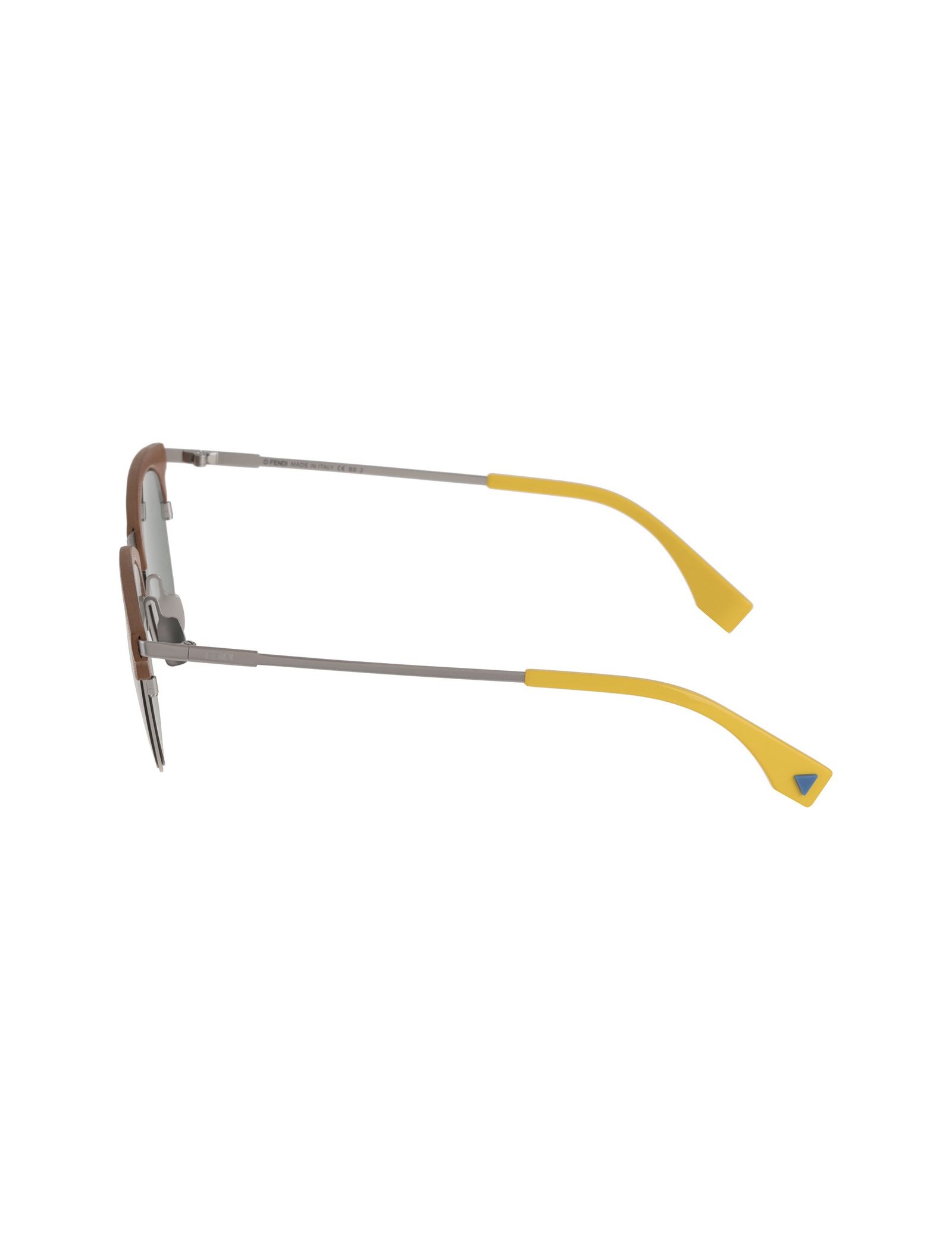 عینک آفتابی کلاب مستر مردانه - فندی - قهوه اي و نقره اي - 4