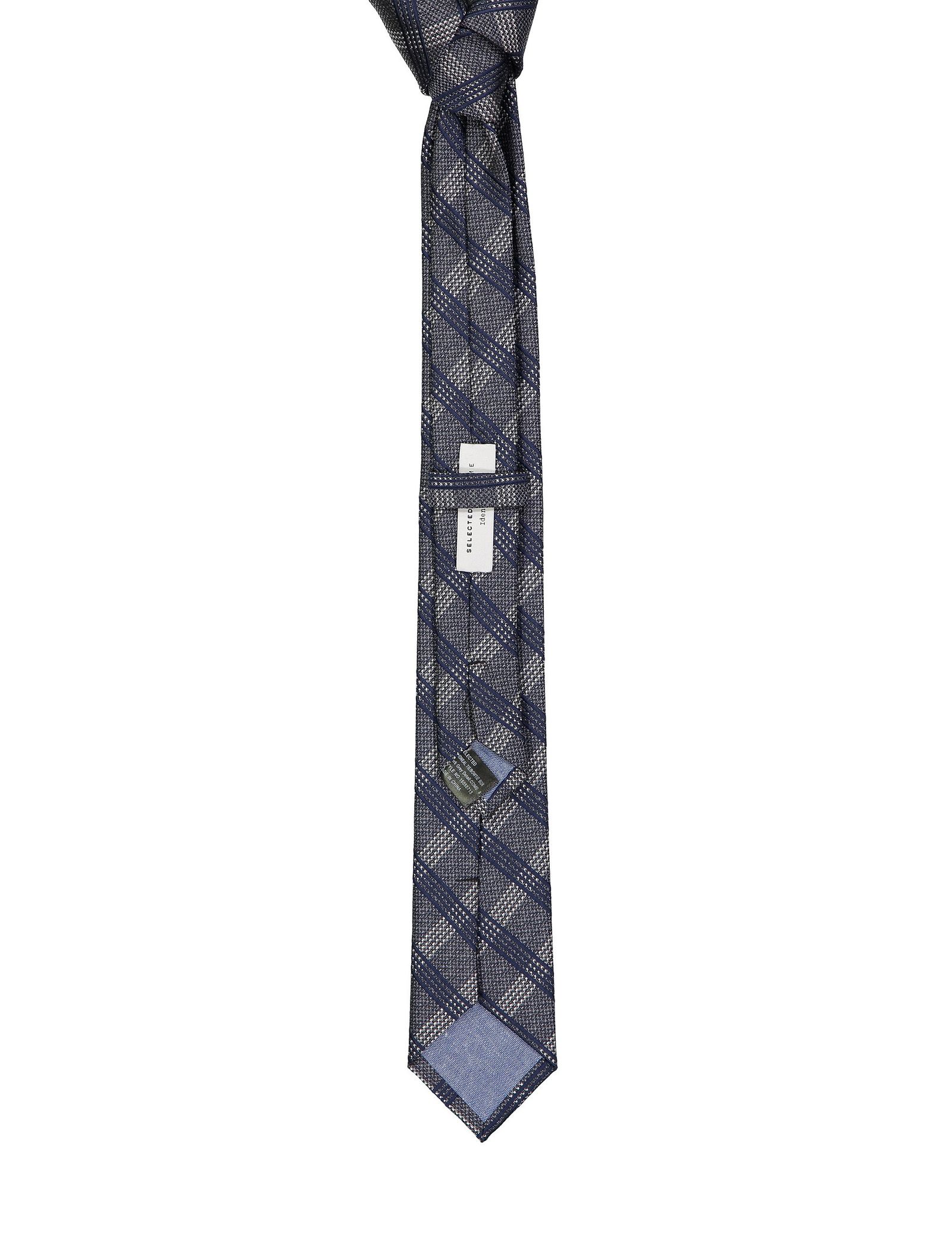 کراوات طرح دار مردانه - سلکتد - طوسي - 3