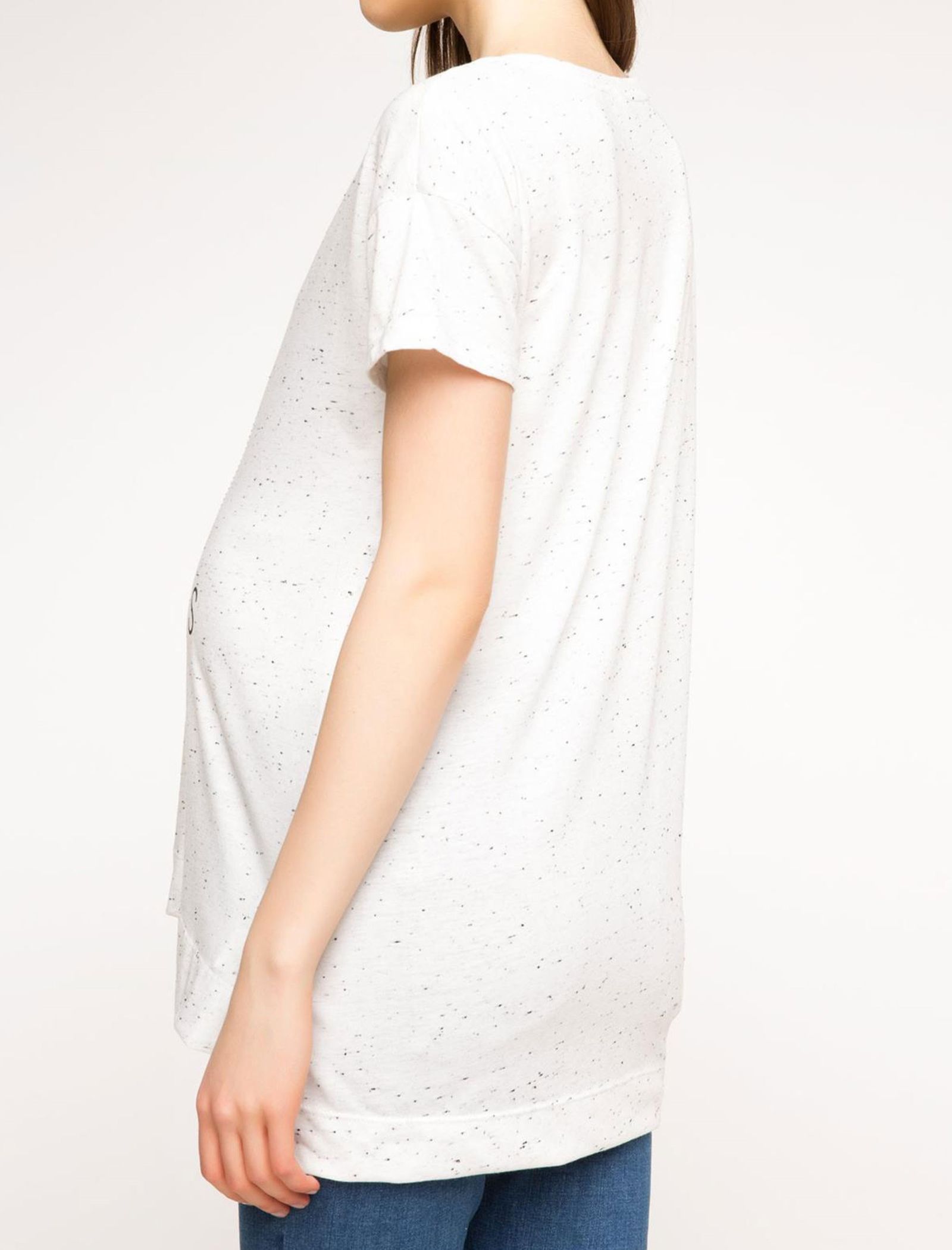 تی شرت یقه گرد بارداری - دفکتو - سفيد - 8