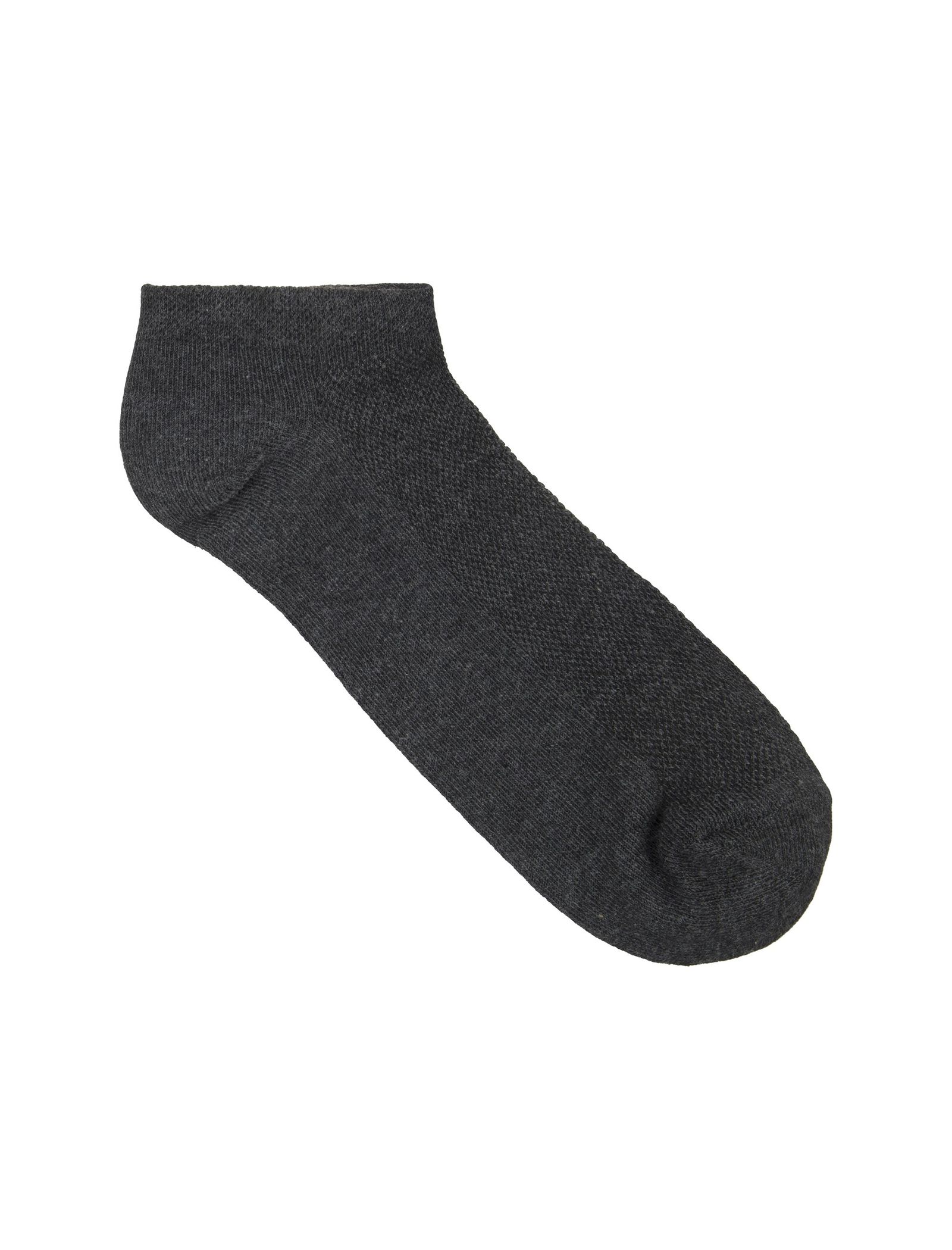 جوراب نخی بدون ساق مردانه بسته 3 عددی - مادام کوکو - طوسي/سرمه اي/زغالي - 8
