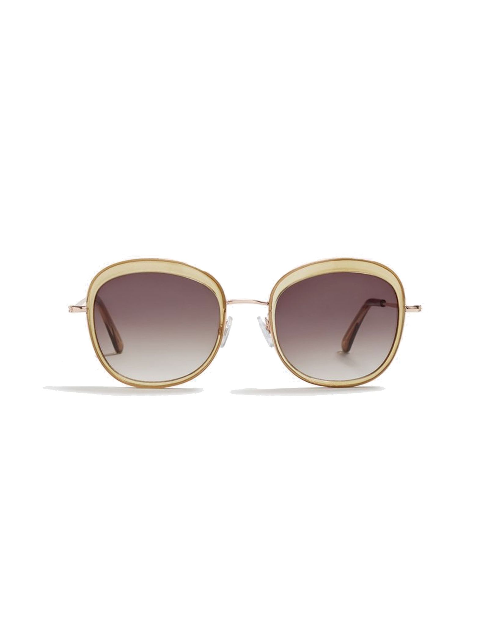 عینک آفتابی مربعی زنانه - مانگو - طلايي - 2