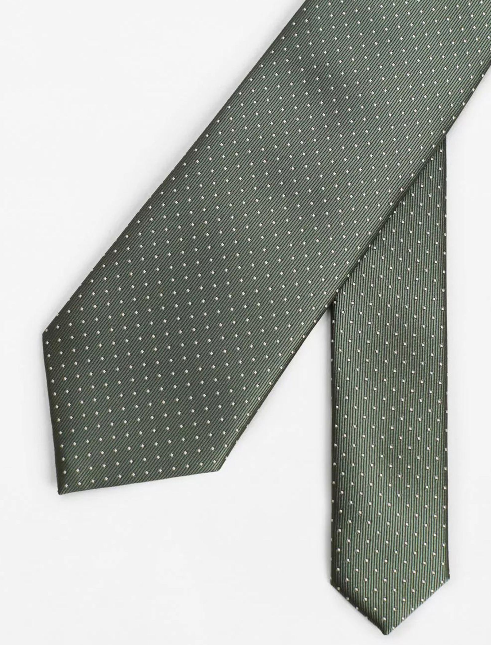 کراوات طرح دار مردانه - مانگو - سبز - 4