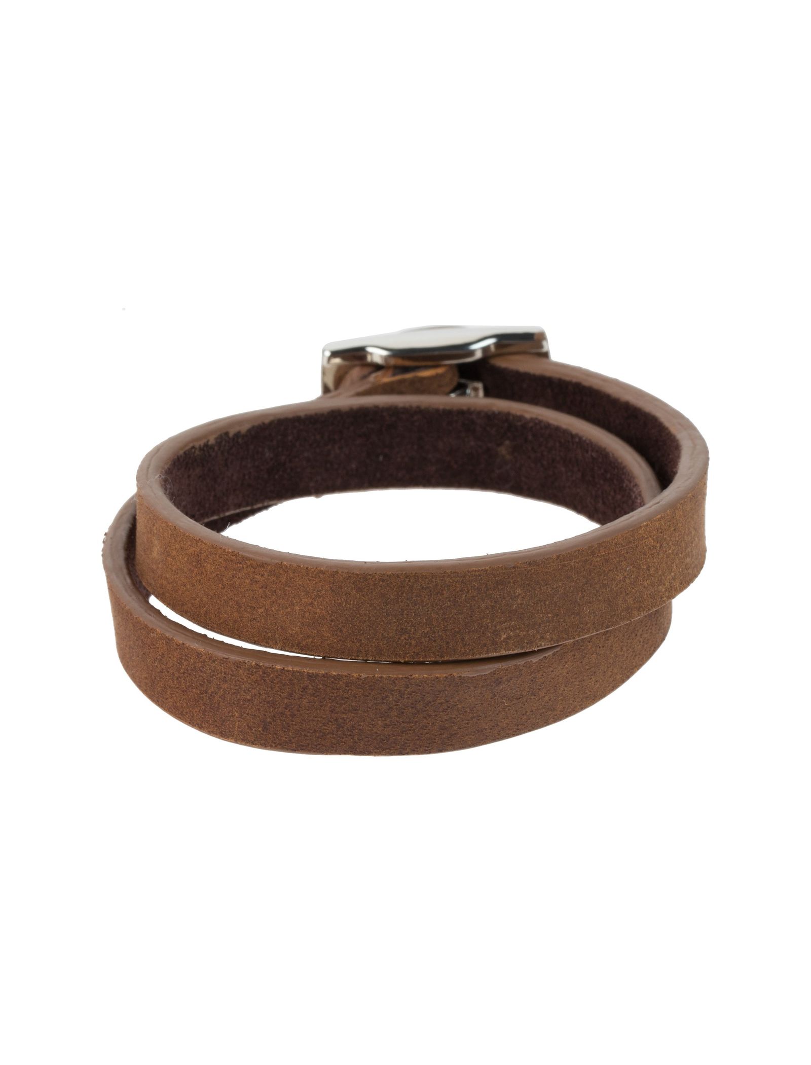 دستبند چرم مردانه - ماکو دیزاین سایز 42 cm - قهوه اي روشن - 1
