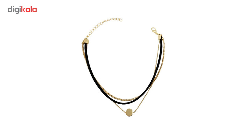 پابند کیدتونز مدل چرم و زنجیر کد KBF-002-2 رنگ مشکی