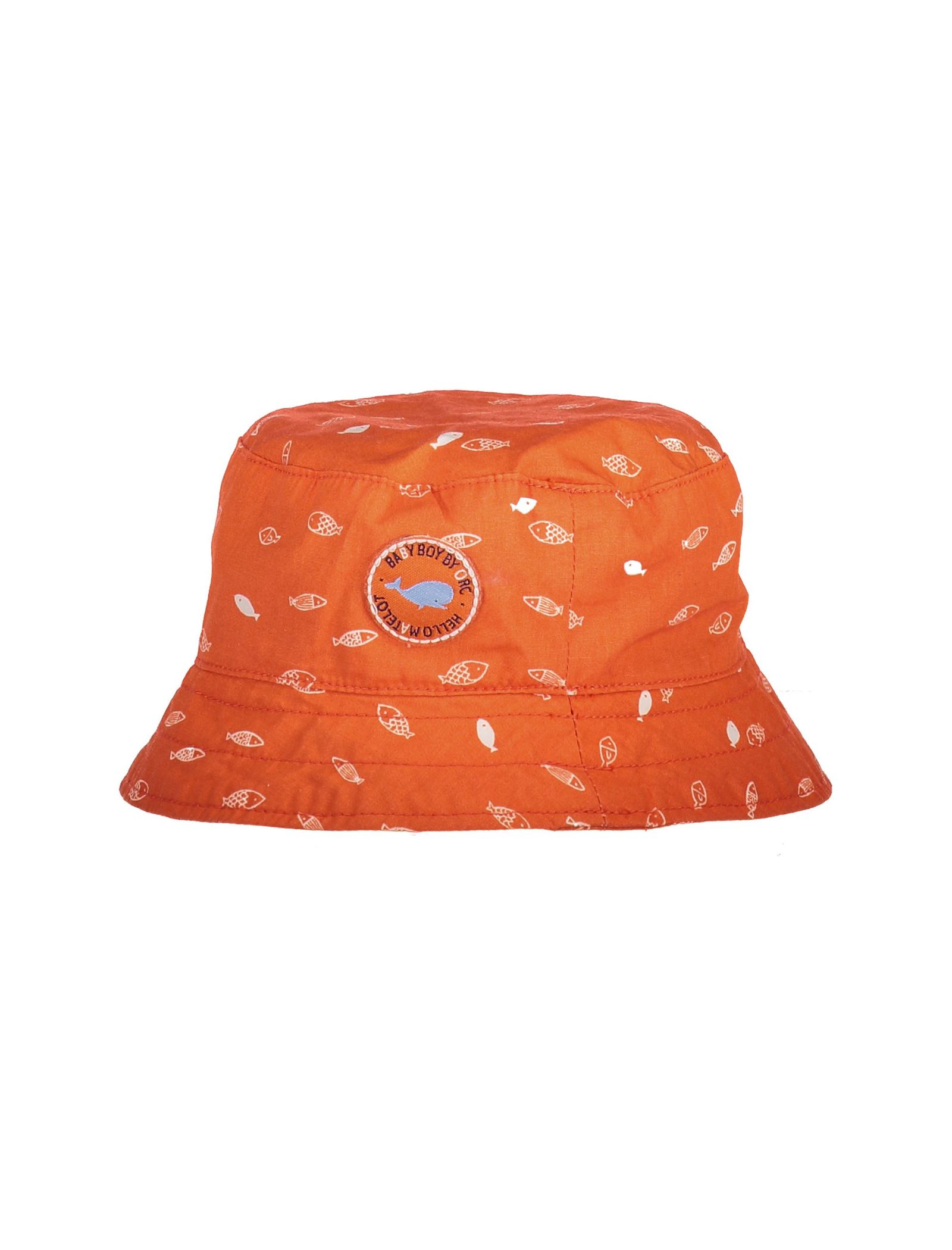 کلاه پارچه ای طرح دار نوزادی دخترانه - ارکسترا - نارنجي - 1