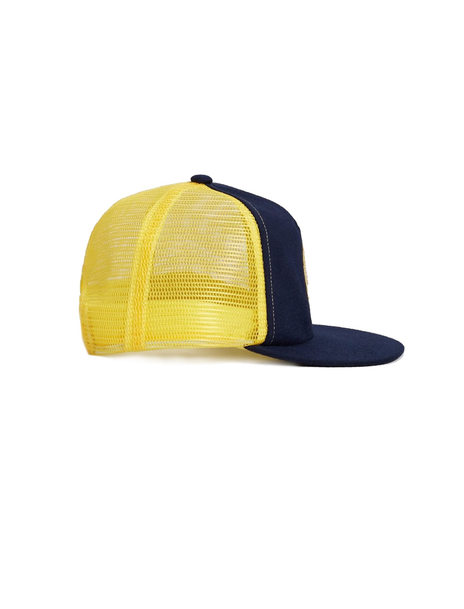 کلاه کپ پسرانه - مانگو - سرمه اي و زرد - 1