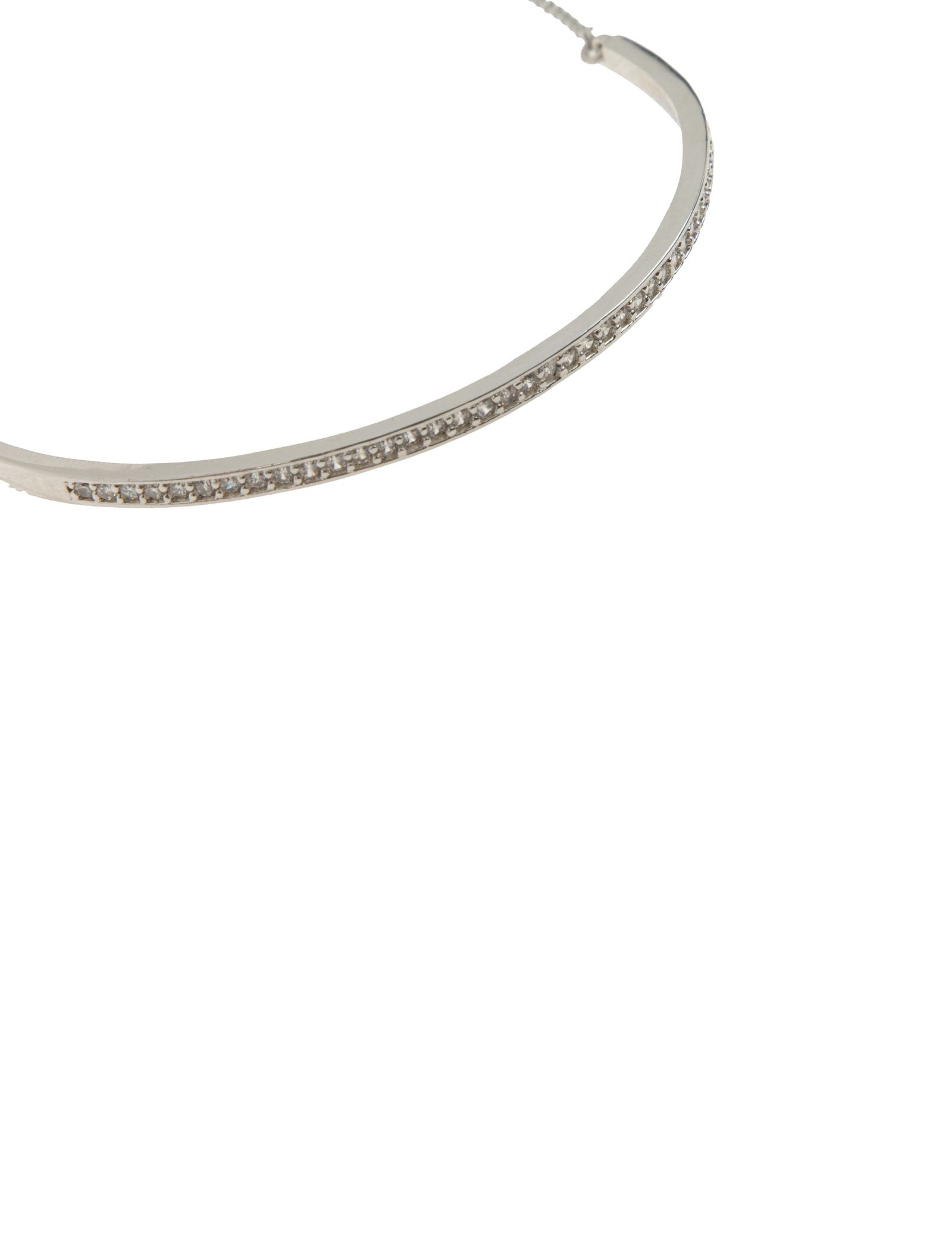دستبند استیل النگویی زنانه - اکسسورایز تک سایز - نقره اي - 4