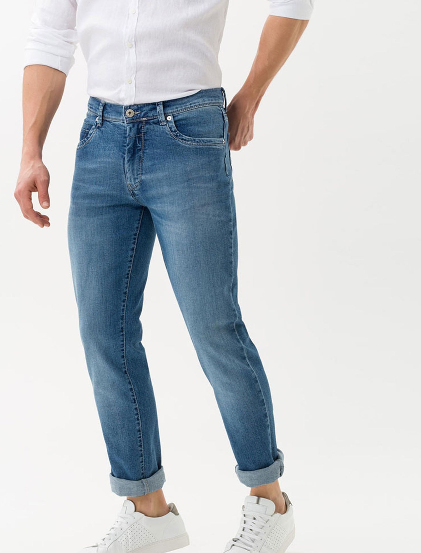 شلوار جین راسته مردانه Cadiz - برکس - آبي  - 6
