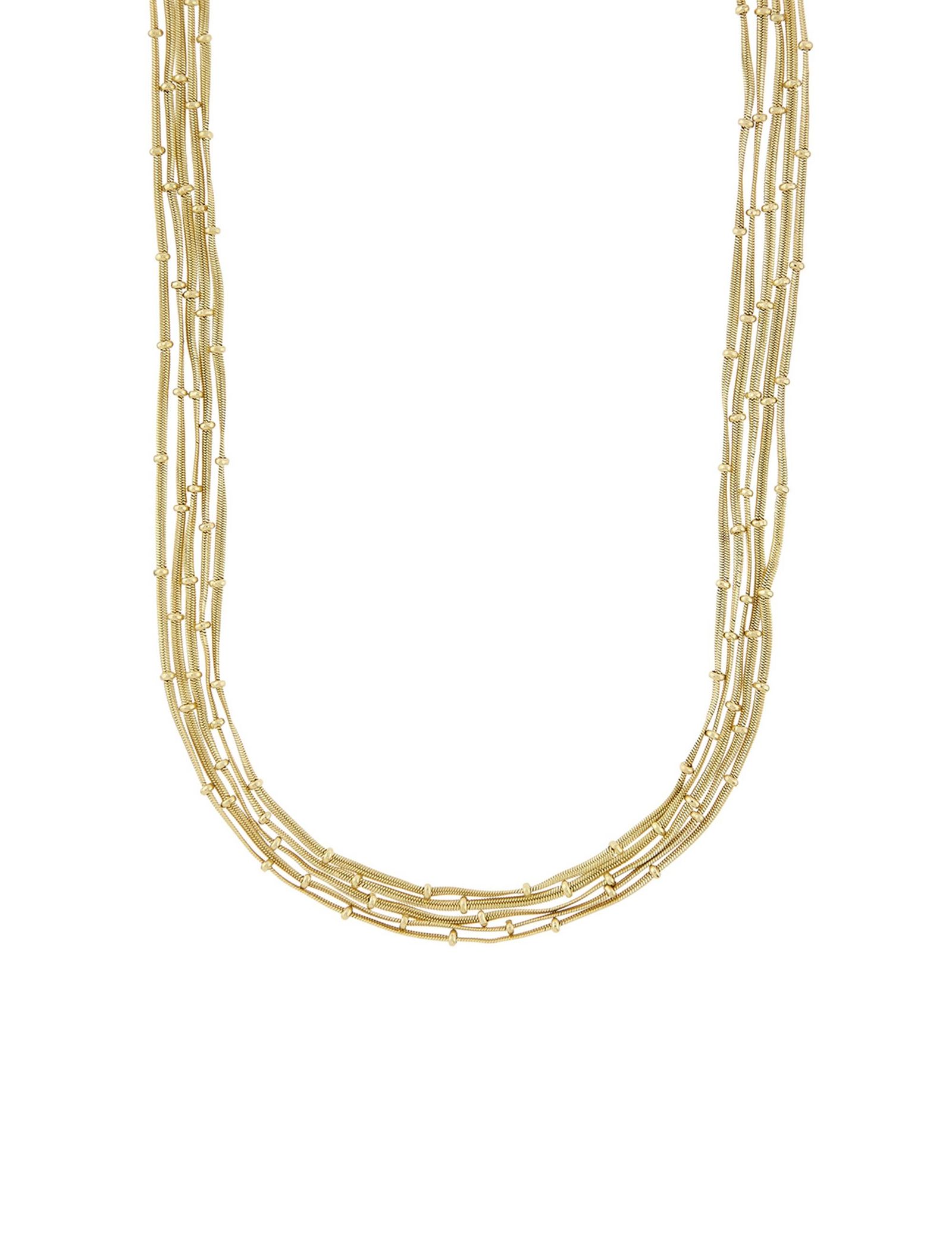 گردنبند زنجیری زنانه Slinky Layered - اکسسورایز تک سایز - طلايي - 3