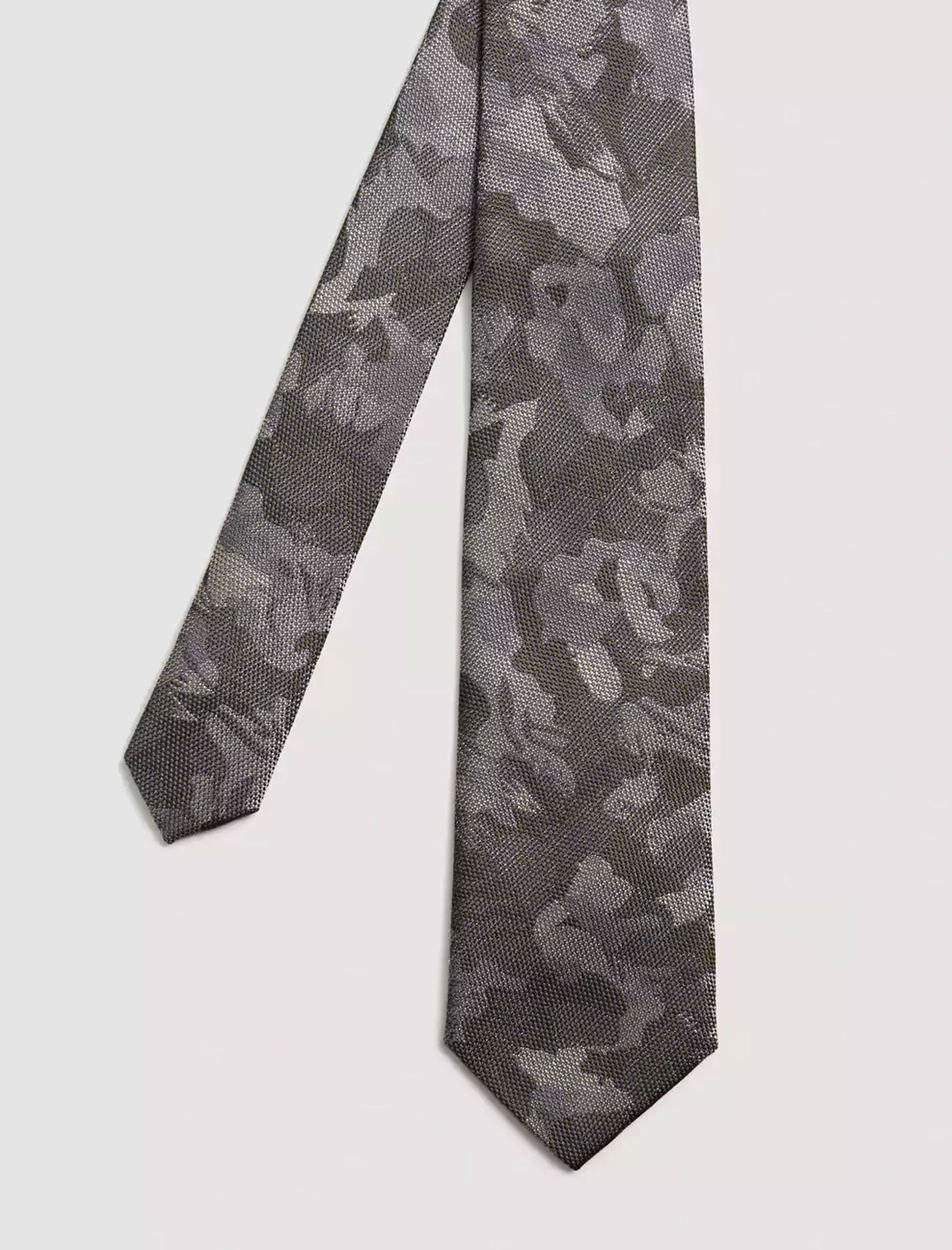 کراوات مانگو مدل 23030562 تک سایز - خاکي - 4