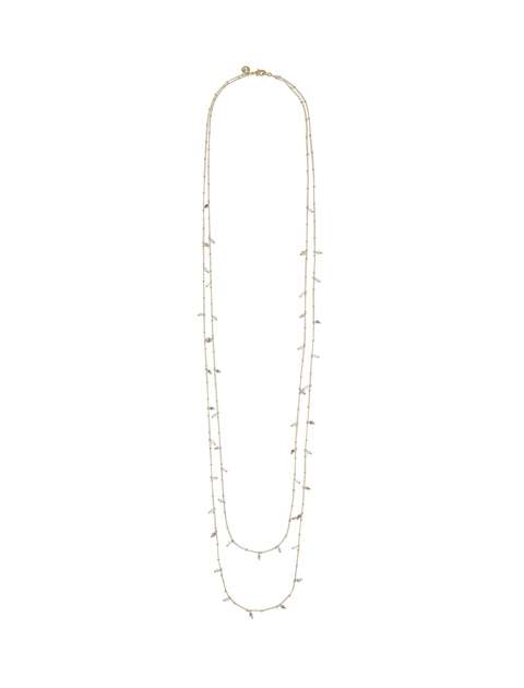 گردنبند برنجی زنجیری زنانه Jessica Beaded Rope - اکسسورایز تک سایز