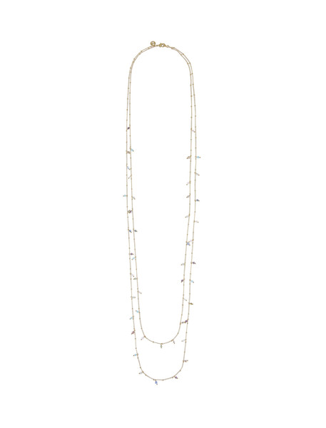 گردنبند برنجی زنجیری زنانه Jessica Beaded Rope - اکسسورایز تک سایز
