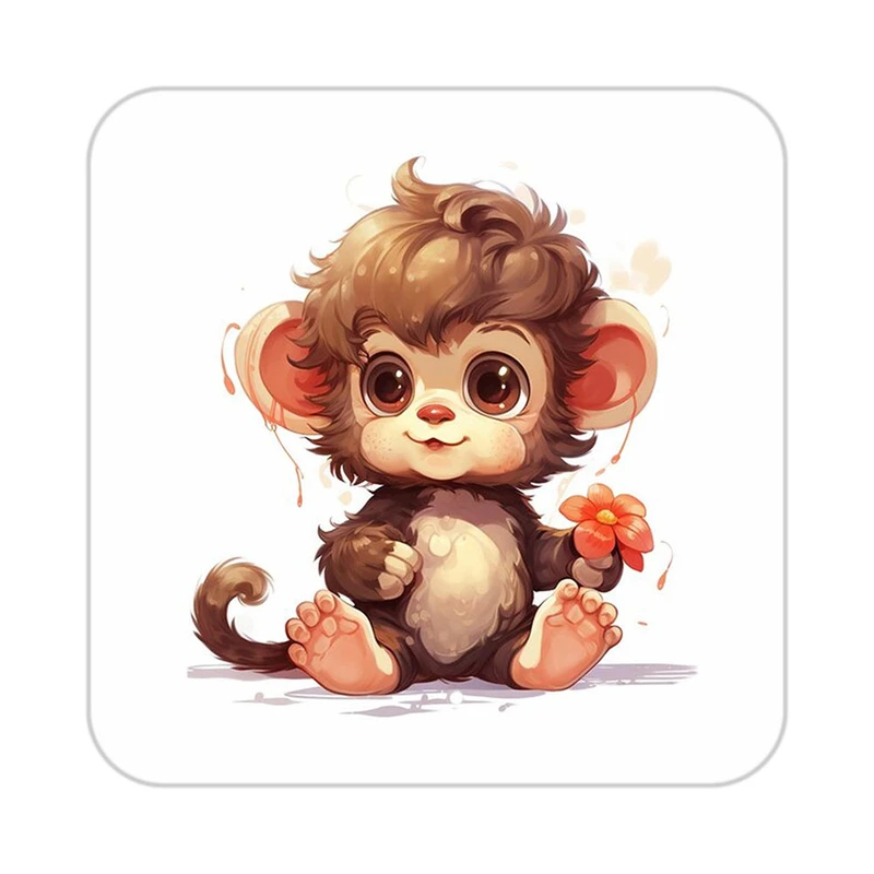 زیر لیوانی کاکتی طرح حیوانات کارتونی مدل mp28267